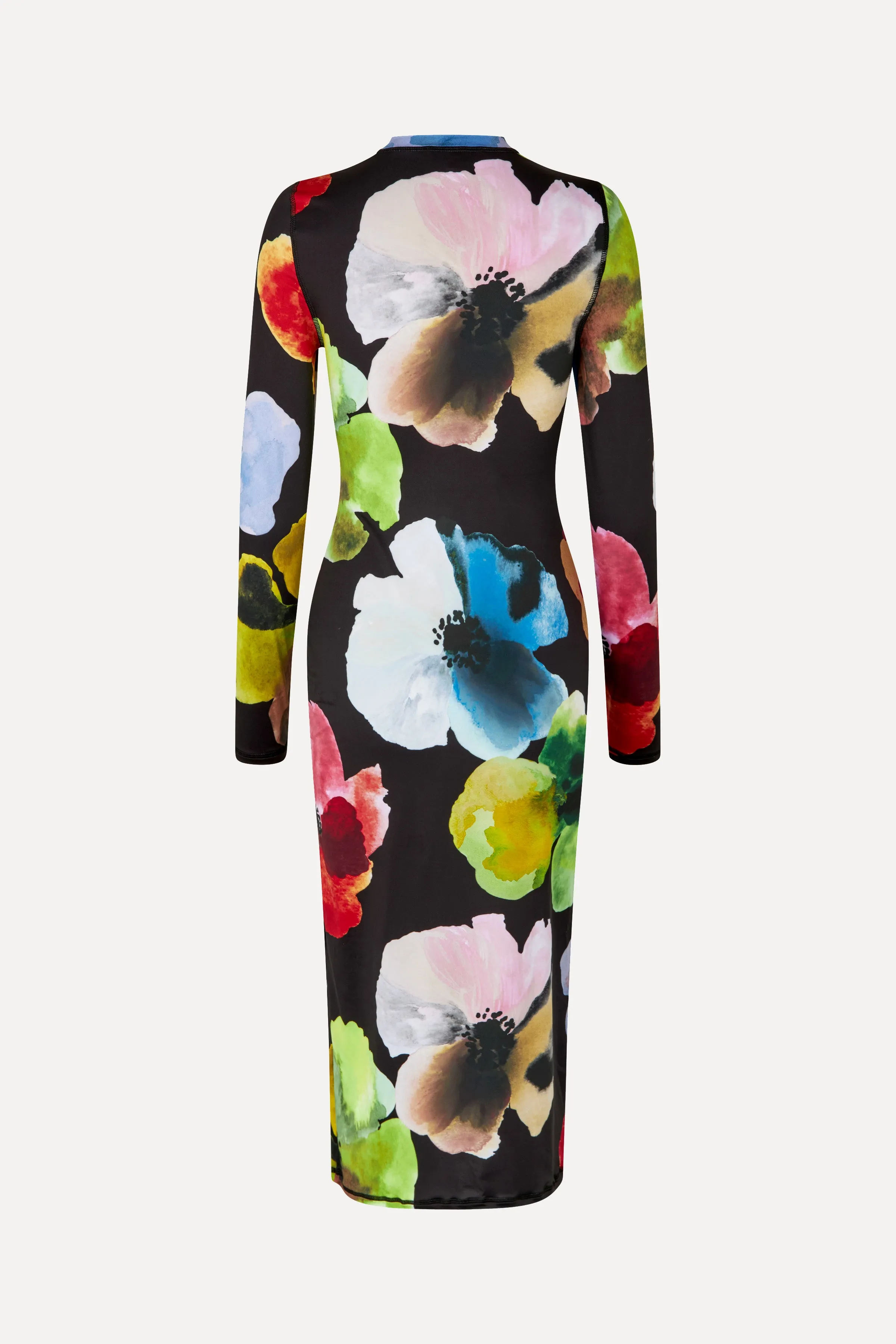 Pullover Long Sleeve Midi Dress - Watercolor Bloom sold by STINE GOYA product image thumbnail 4