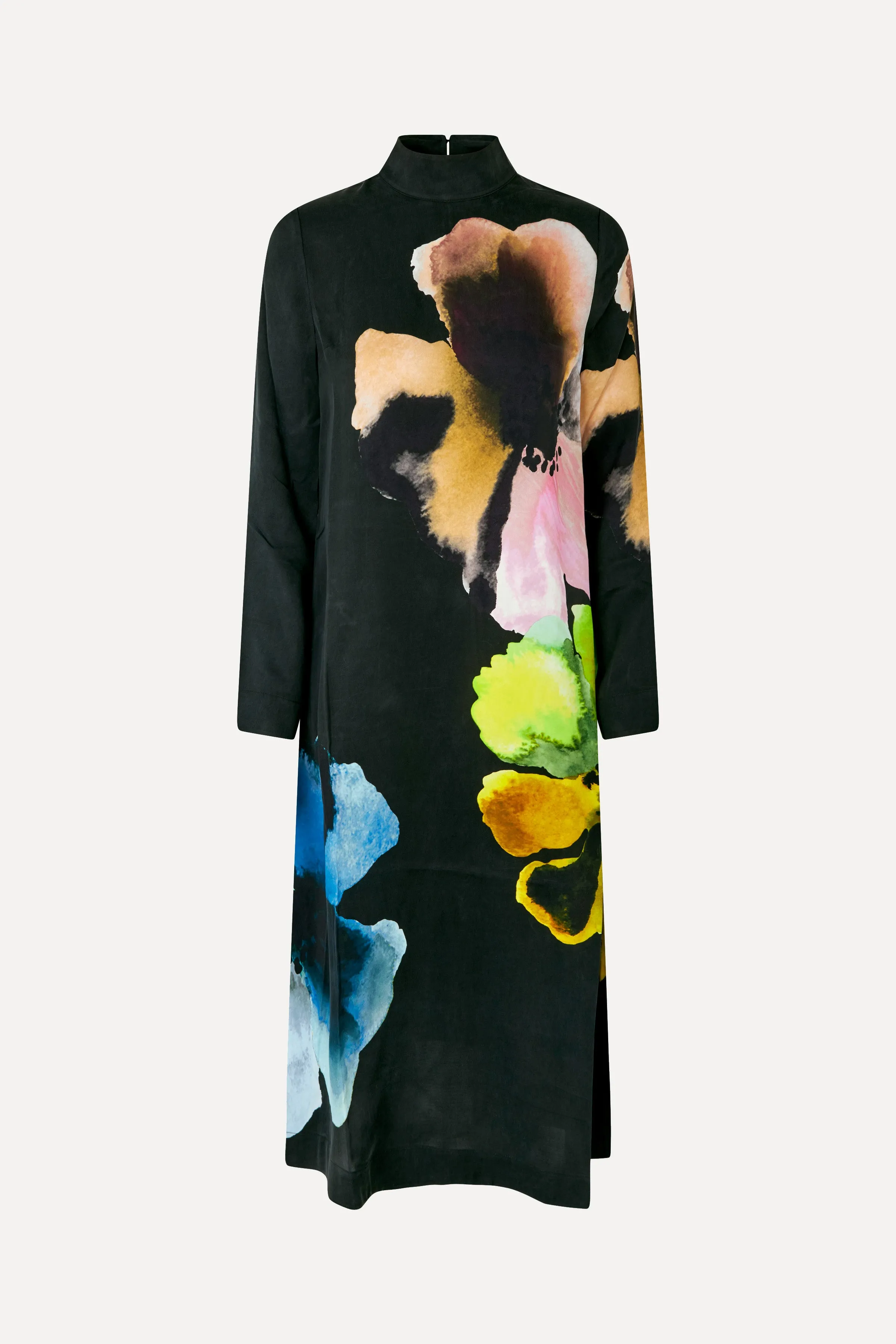 Long Sleeve Midi Dress - Watercolor Bloom Maxi sold by STINE GOYA product image thumbnail 3