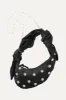 Crystal Studs Knotted Satchel Micro - Black sold by STINE GOYA
