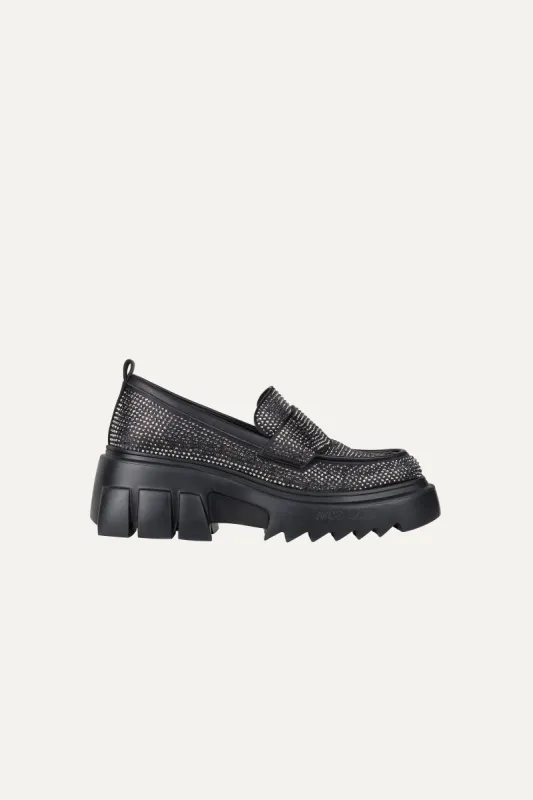 Crystalized Loafer - Black sold by STINE GOYA