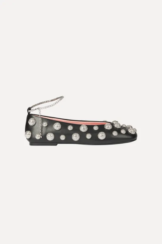 Crystal Studs Ballerina - Black sold by STINE GOYA