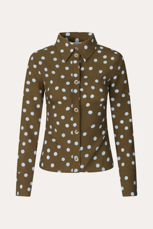 Wes Shirt - Blue Dots sold by STINE GOYA