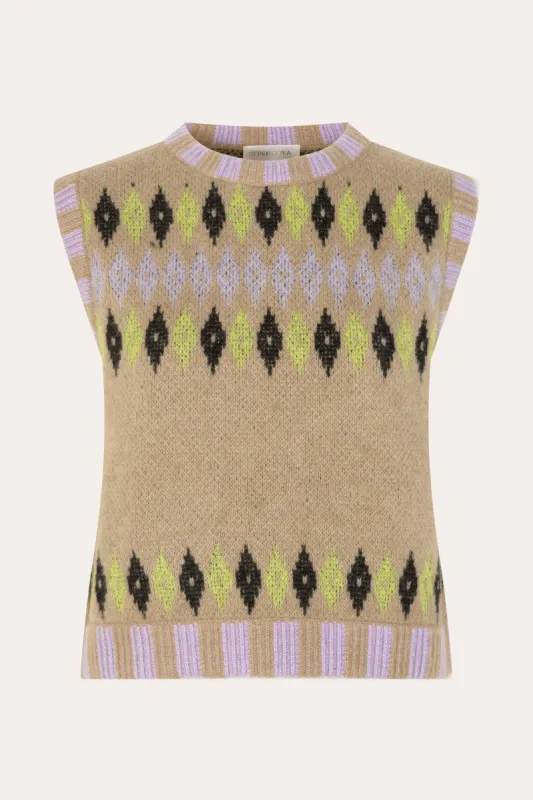 Lotti Vest - Fair Isle sold by STINE GOYA