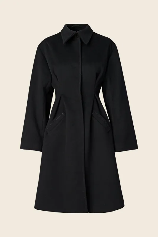 Callie Coat - Black sold by STINE GOYA