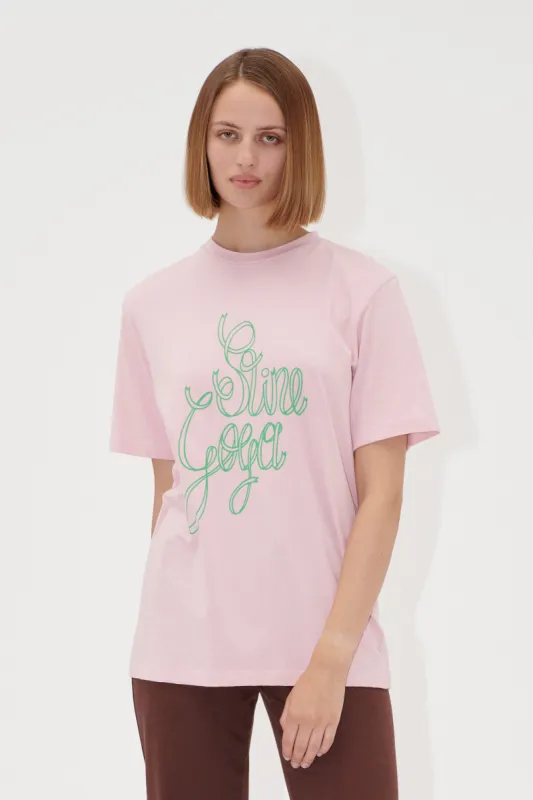 Short Sleeve T-shirt - Ribbon Logo sold by STINE GOYA
