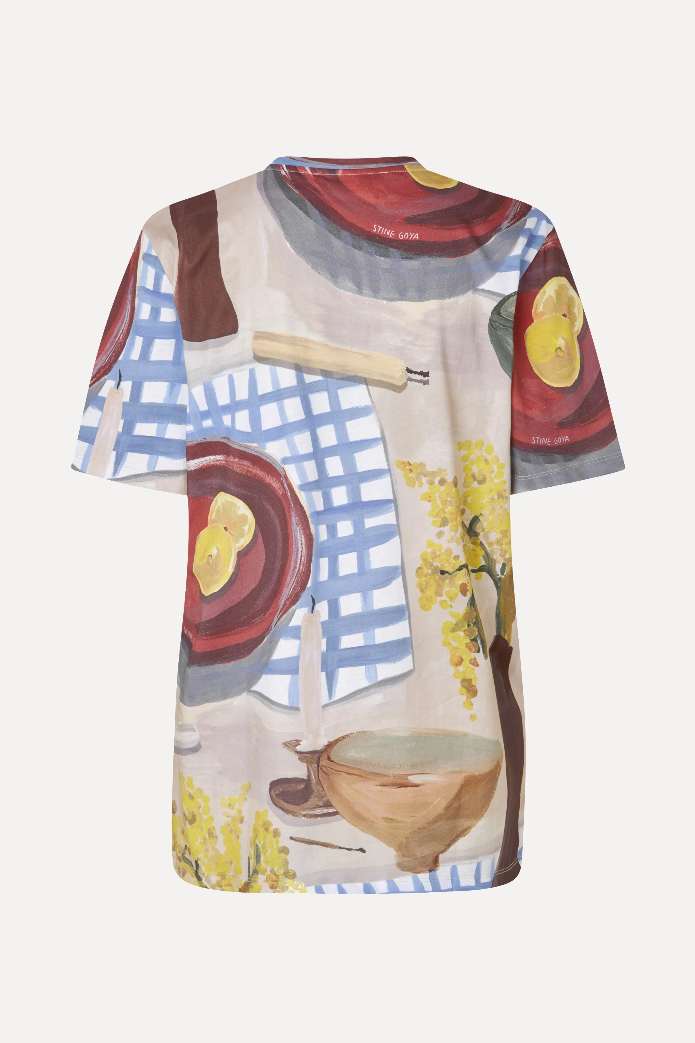 Short Sleeve T-shirt - Lemons On A Plate sold by STINE GOYA product image thumbnail 4