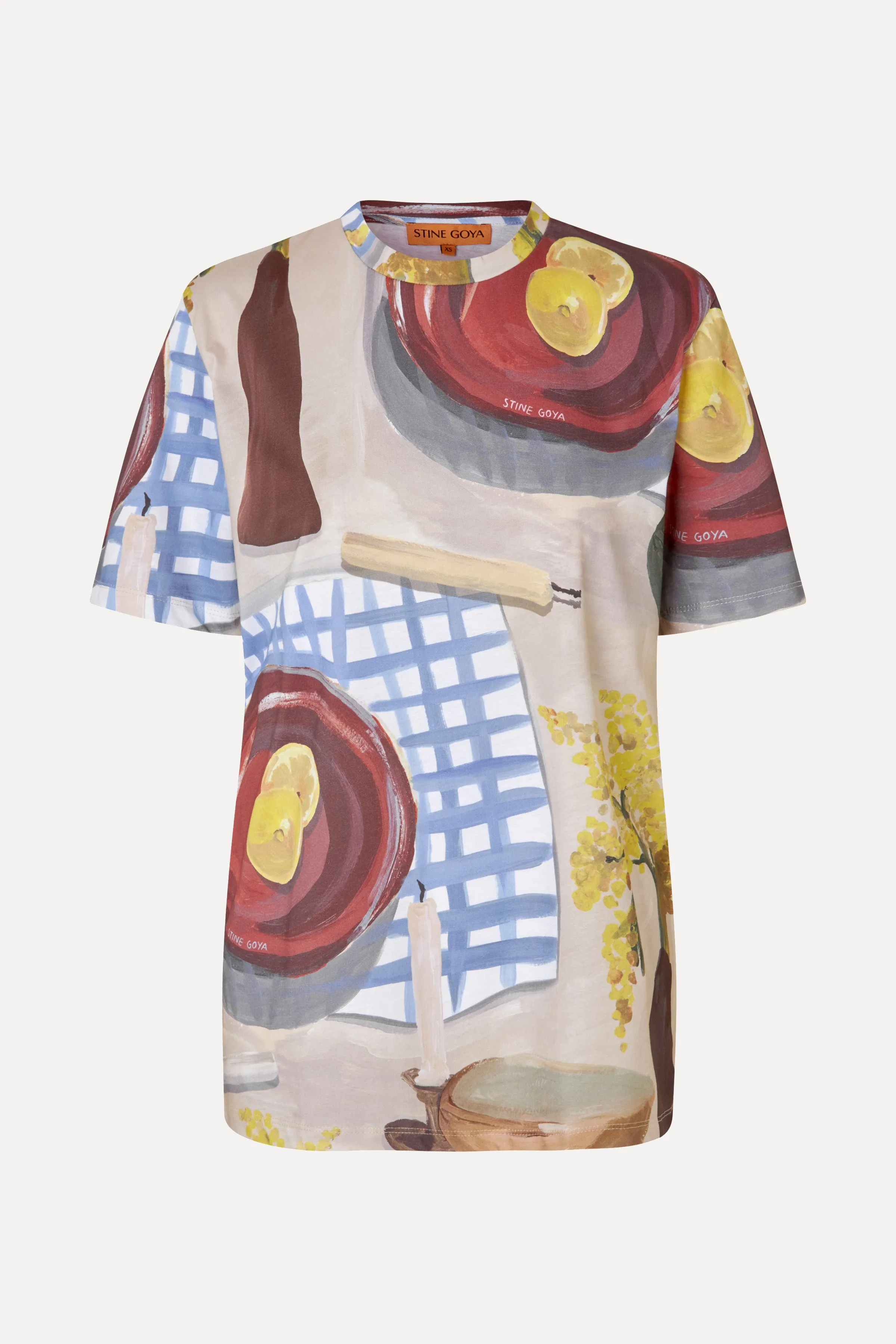 Short Sleeve T-shirt - Lemons On A Plate sold by STINE GOYA product image thumbnail 3