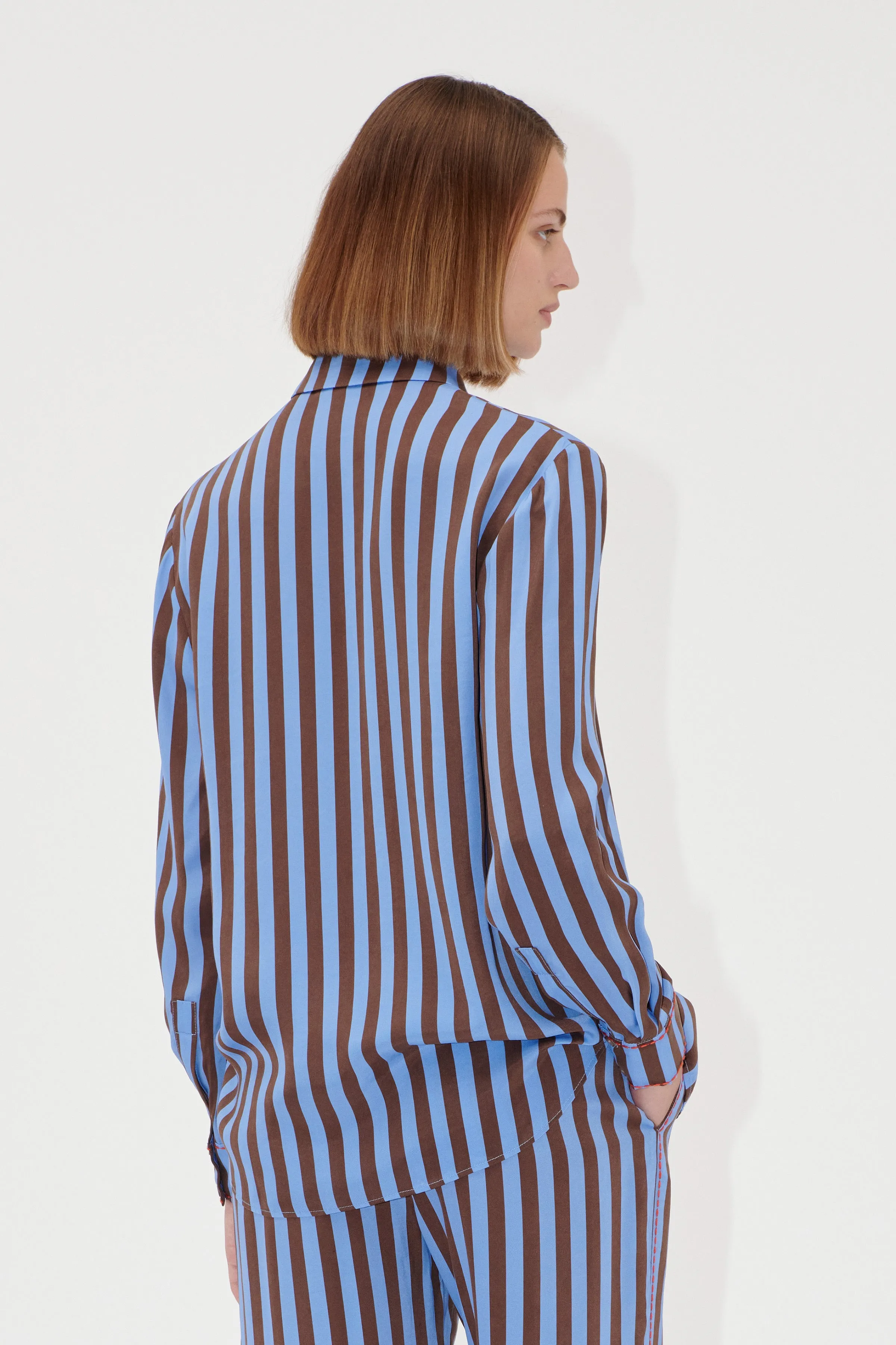 Long Sleeve Shirt - Embroidery Stripe sold by STINE GOYA product image thumbnail 2