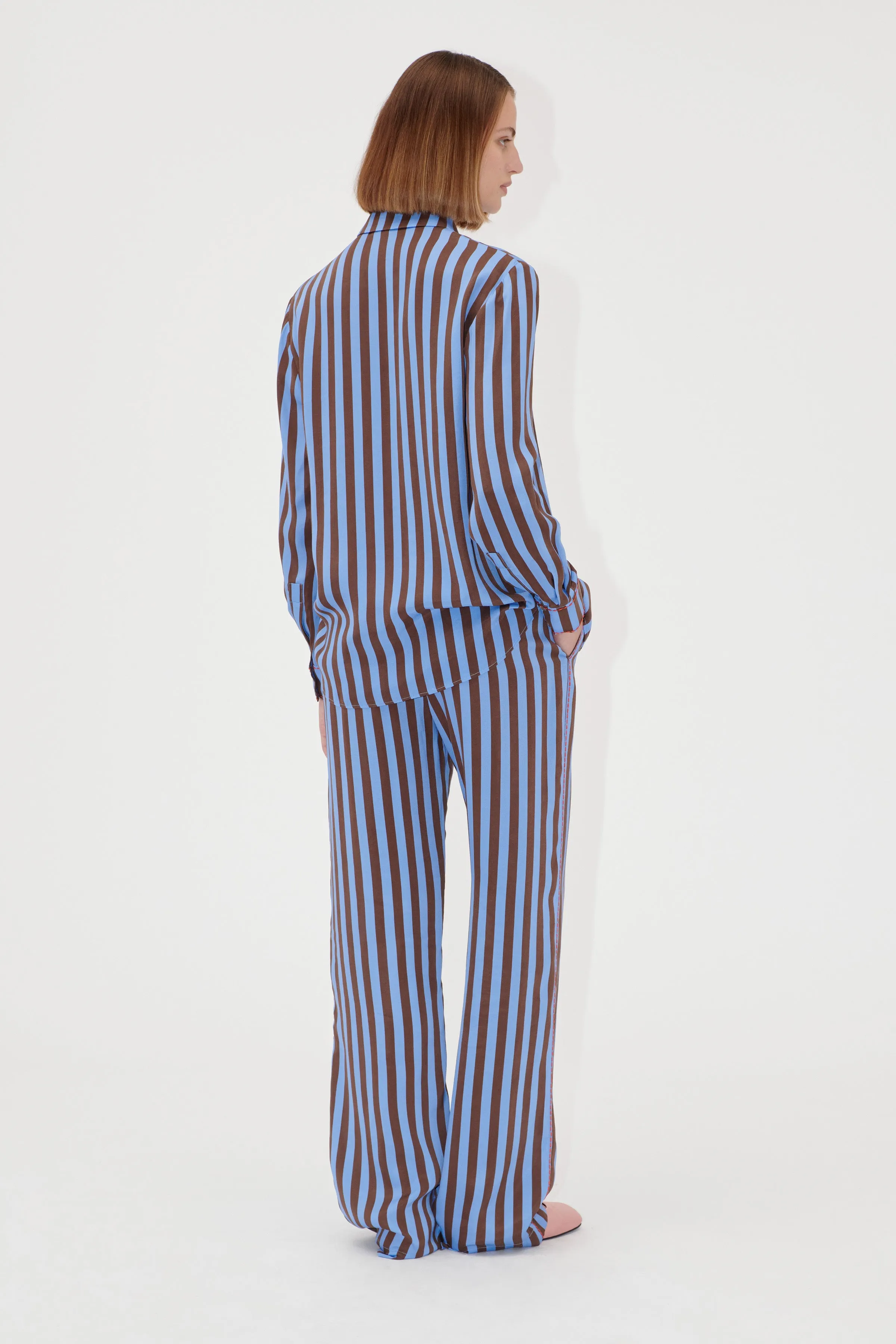 Elasticated Long Pants - Embroidery Stripe sold by STINE GOYA product image thumbnail 2