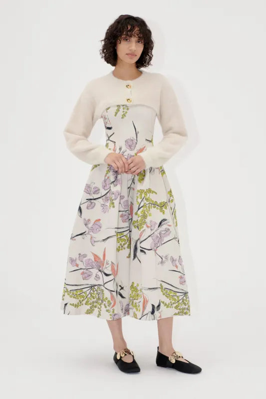 Long Sleeve Bolero Sweater - Cream sold by STINE GOYA