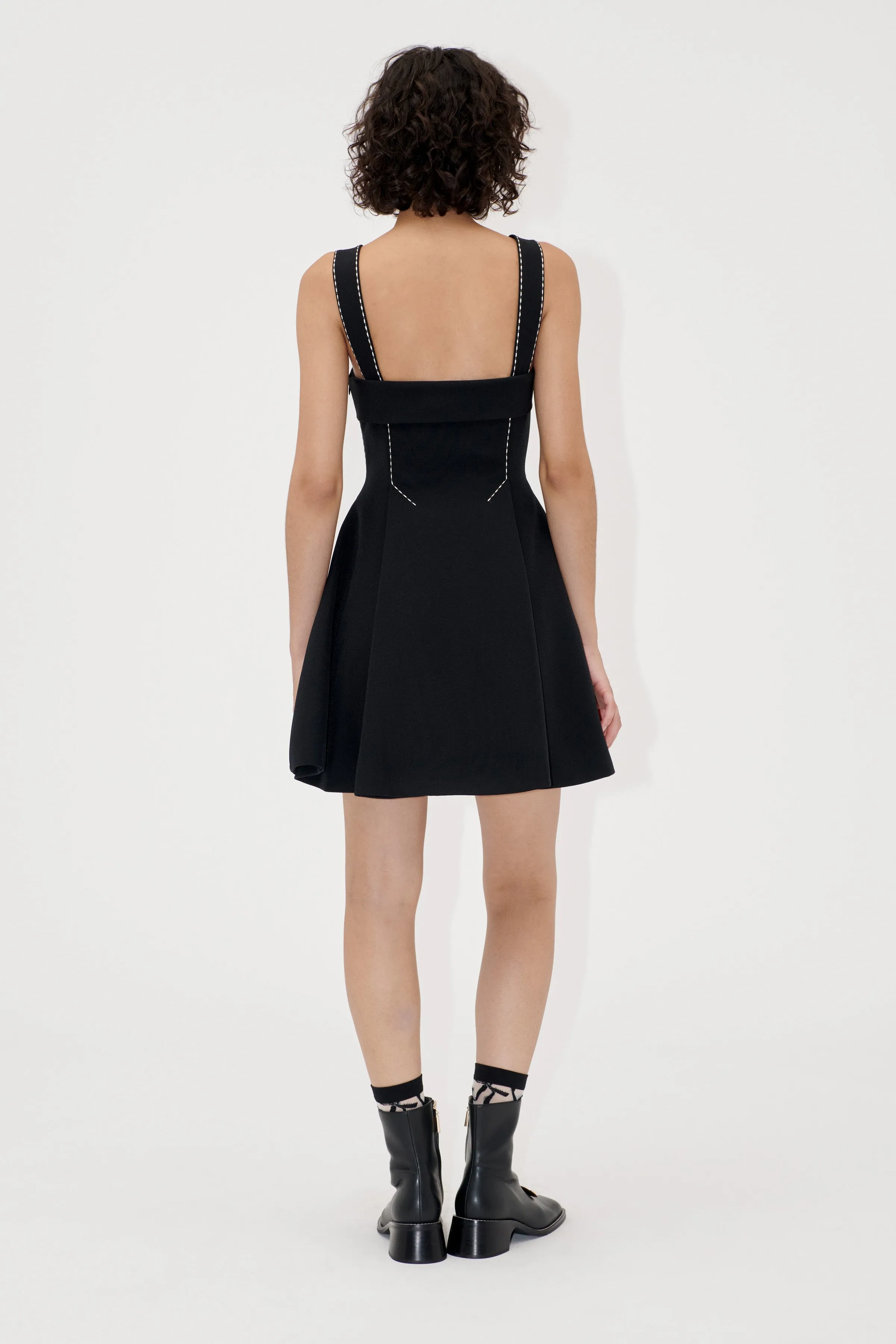 Mini Dress w/ Adjustable Straps - Jet Black sold by STINE GOYA product image thumbnail 2