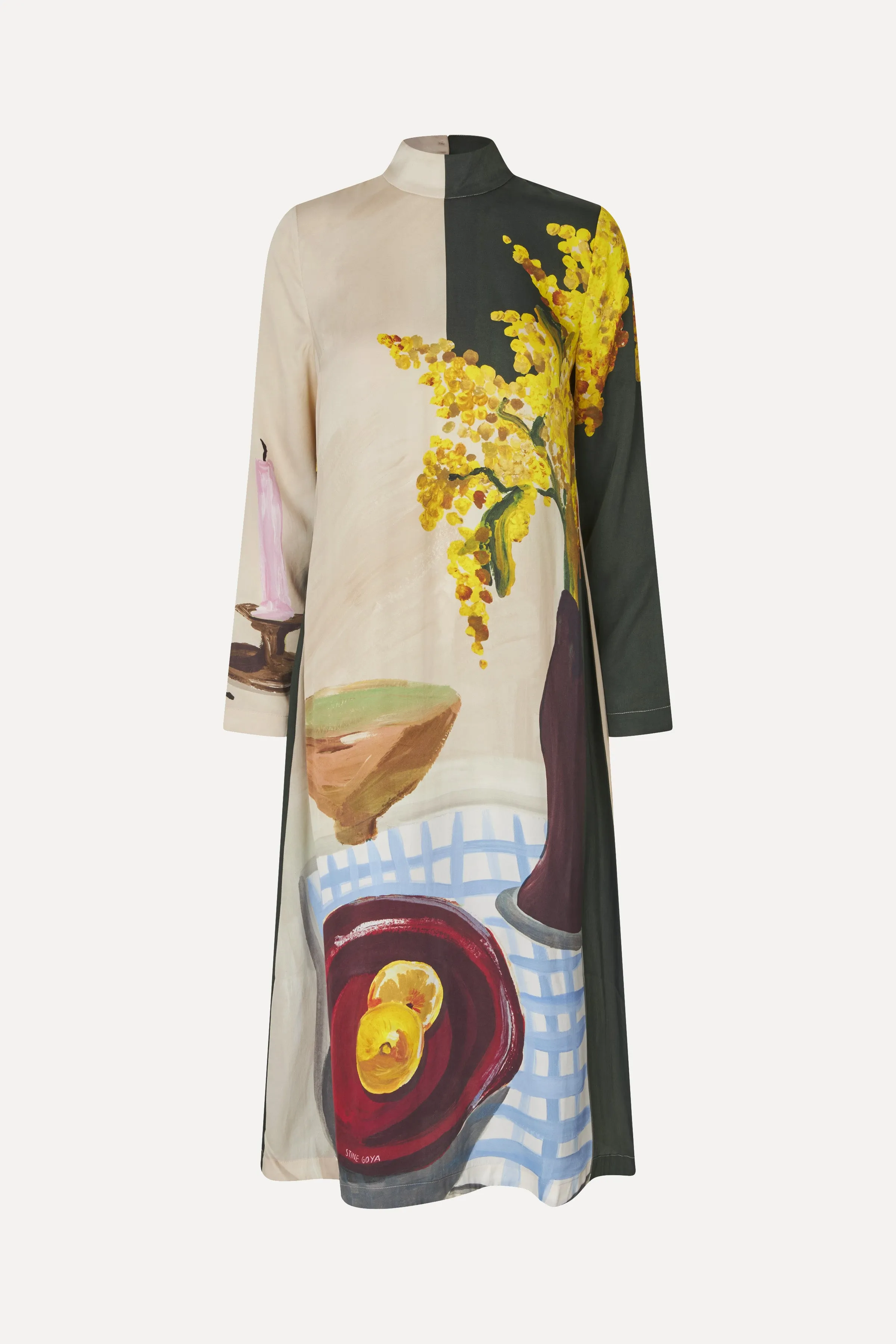 Long Sleeve Midi Dress - Lemons On A Plate sold by STINE GOYA product image thumbnail 3
