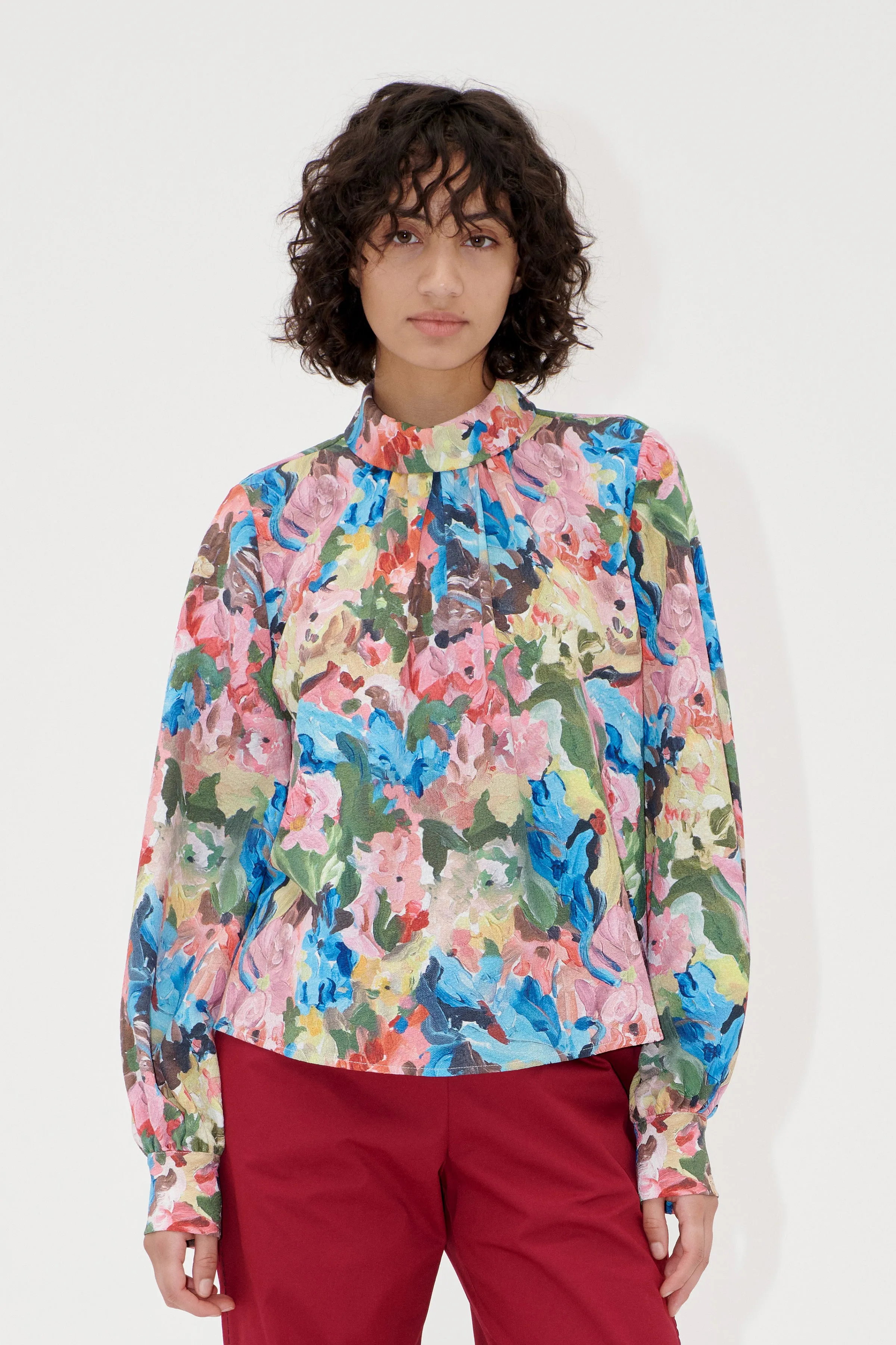 Gathered Long Sleeve Top - Loves Me, Loves Me Not sold by STINE GOYA