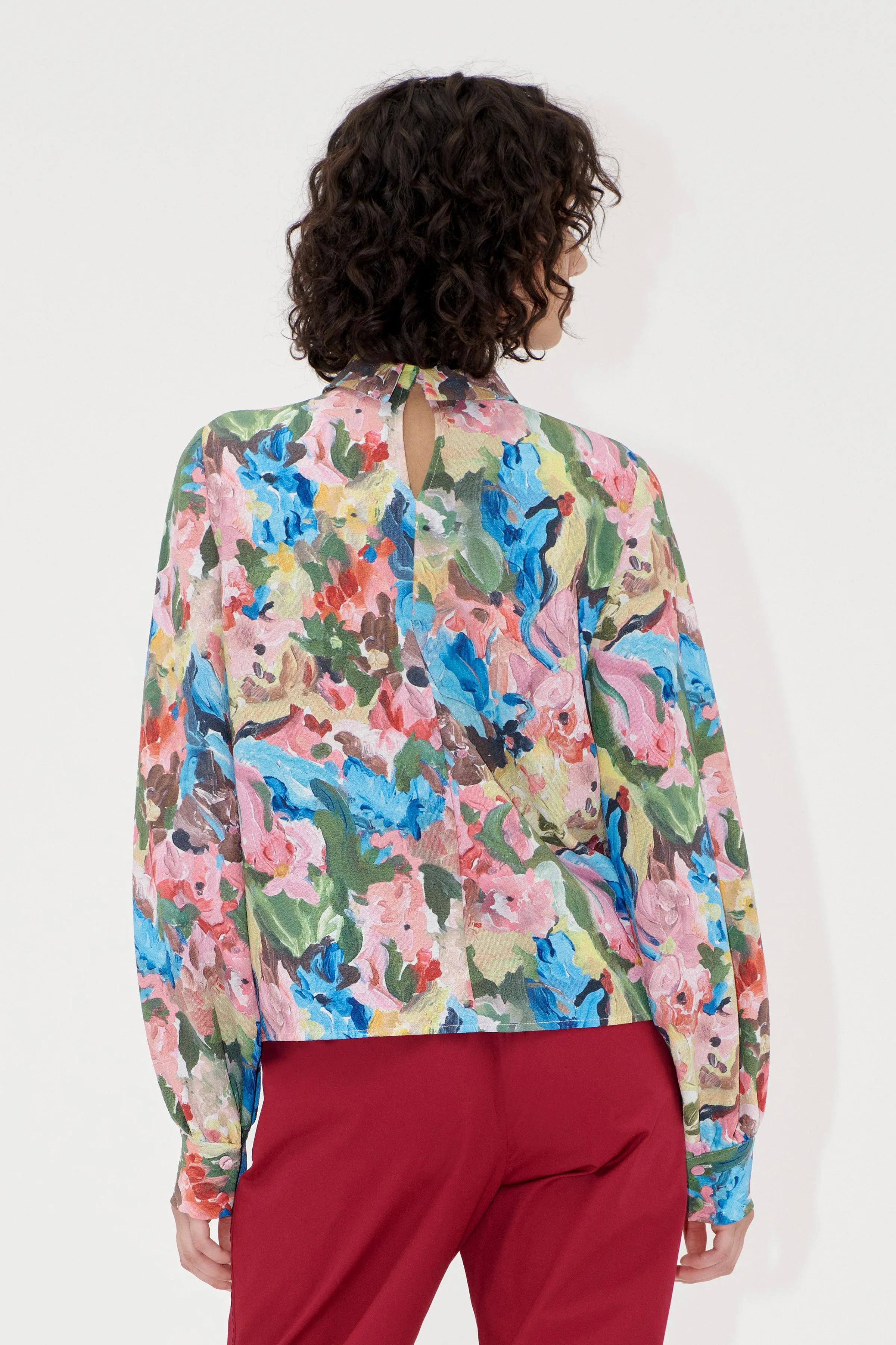 Gathered Long Sleeve Top - Loves Me, Loves Me Not sold by STINE GOYA product image thumbnail 2