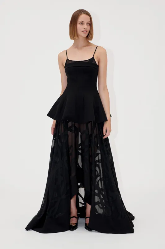 Tailored bodice High-Low Dress - Ribbons sold by STINE GOYA