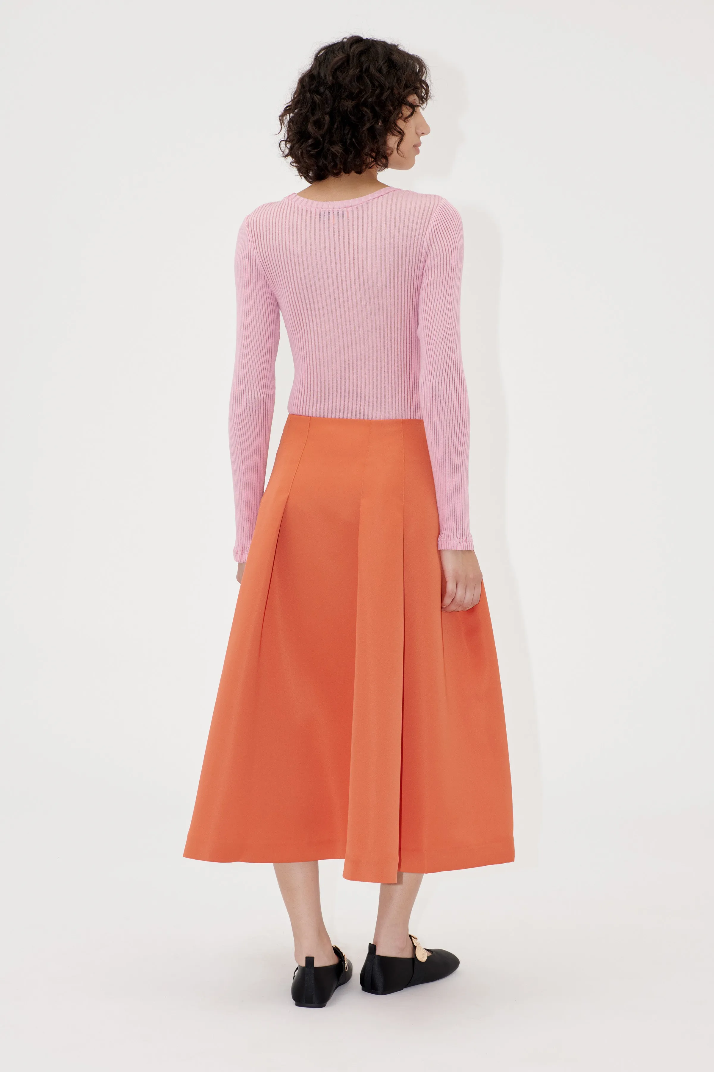 High Volume Midi Skirt - Mecca Orange sold by STINE GOYA product image thumbnail 2