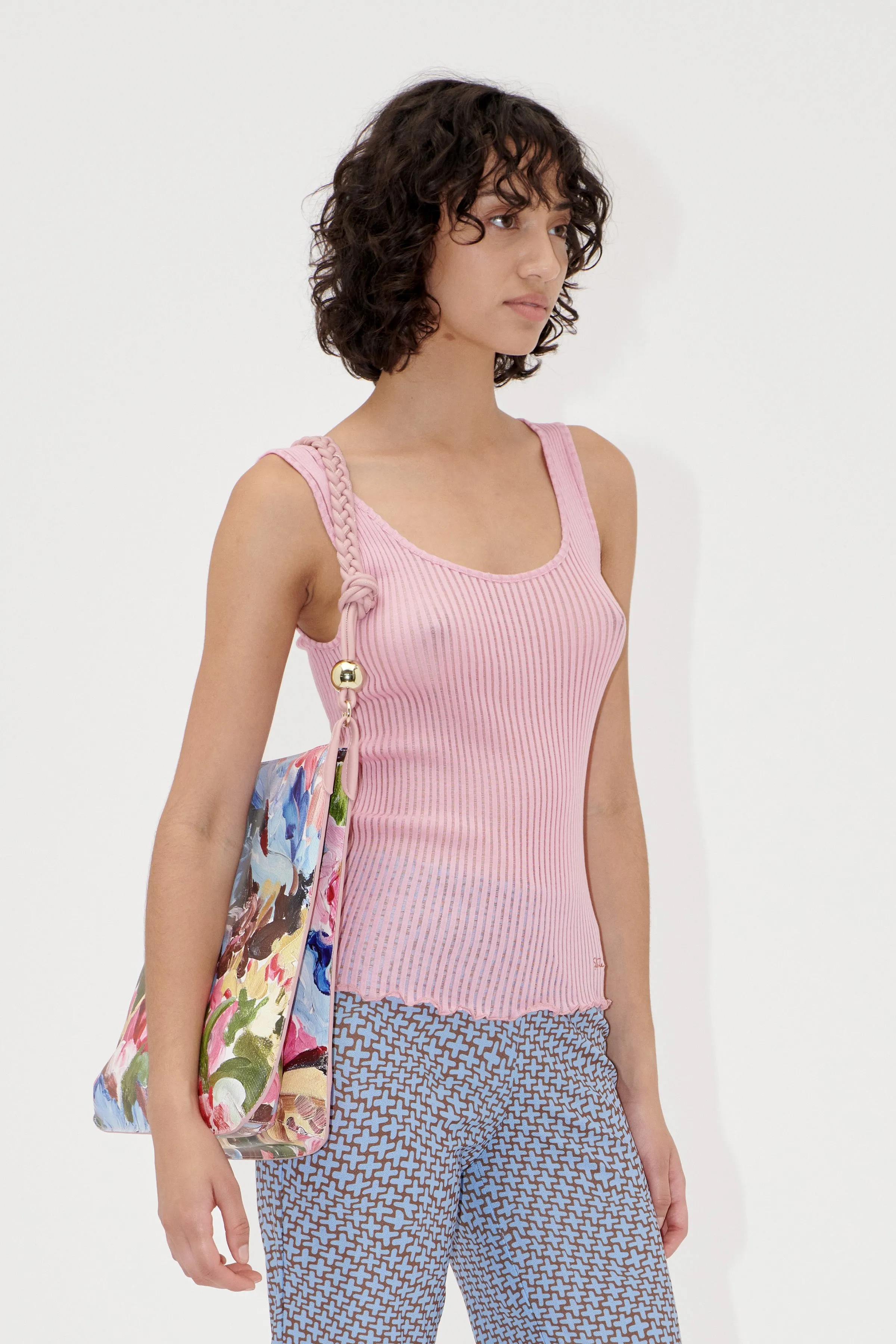 Scoopneck Tanktop - Pink Nectar sold by STINE GOYA