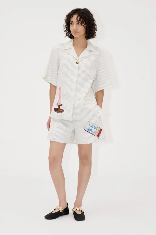 Elasticated Waistband Shorts - Matchbox sold by STINE GOYA