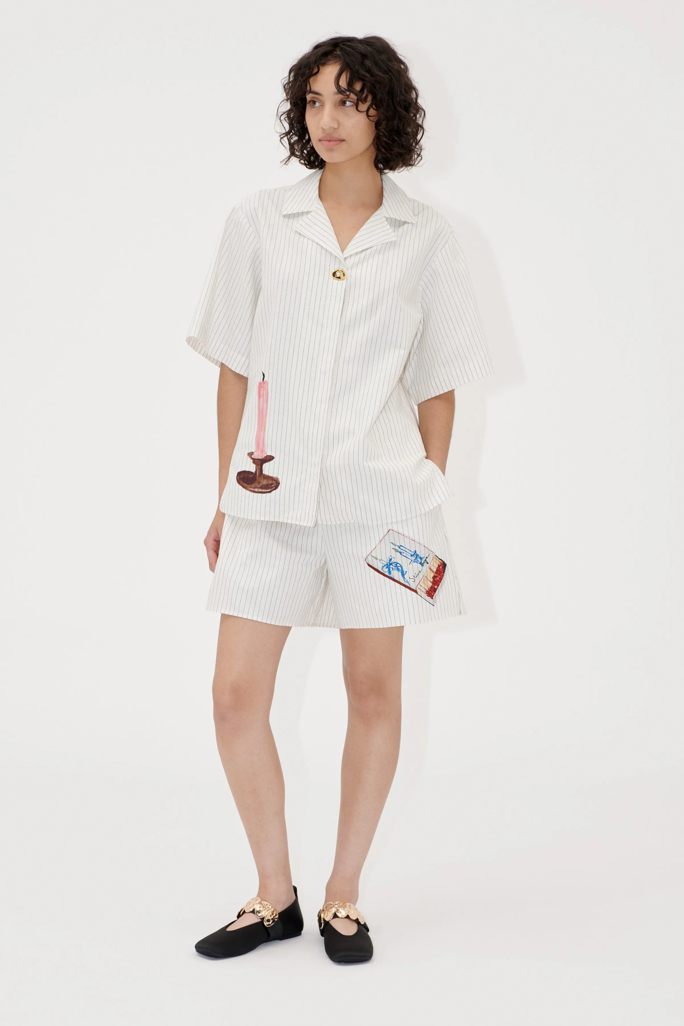 Elasticated Waistband Shorts - Matchbox sold by STINE GOYA