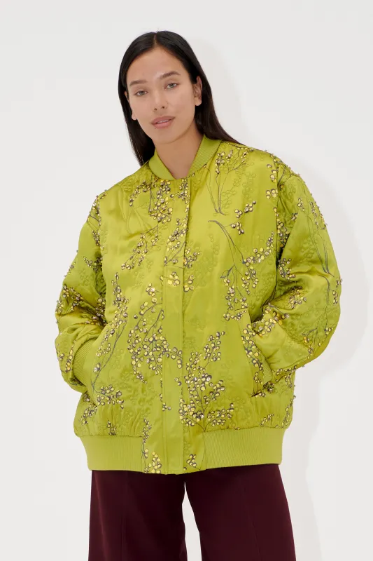 Covered Placket Voluminous Bomber - Mimosa sold by STINE GOYA