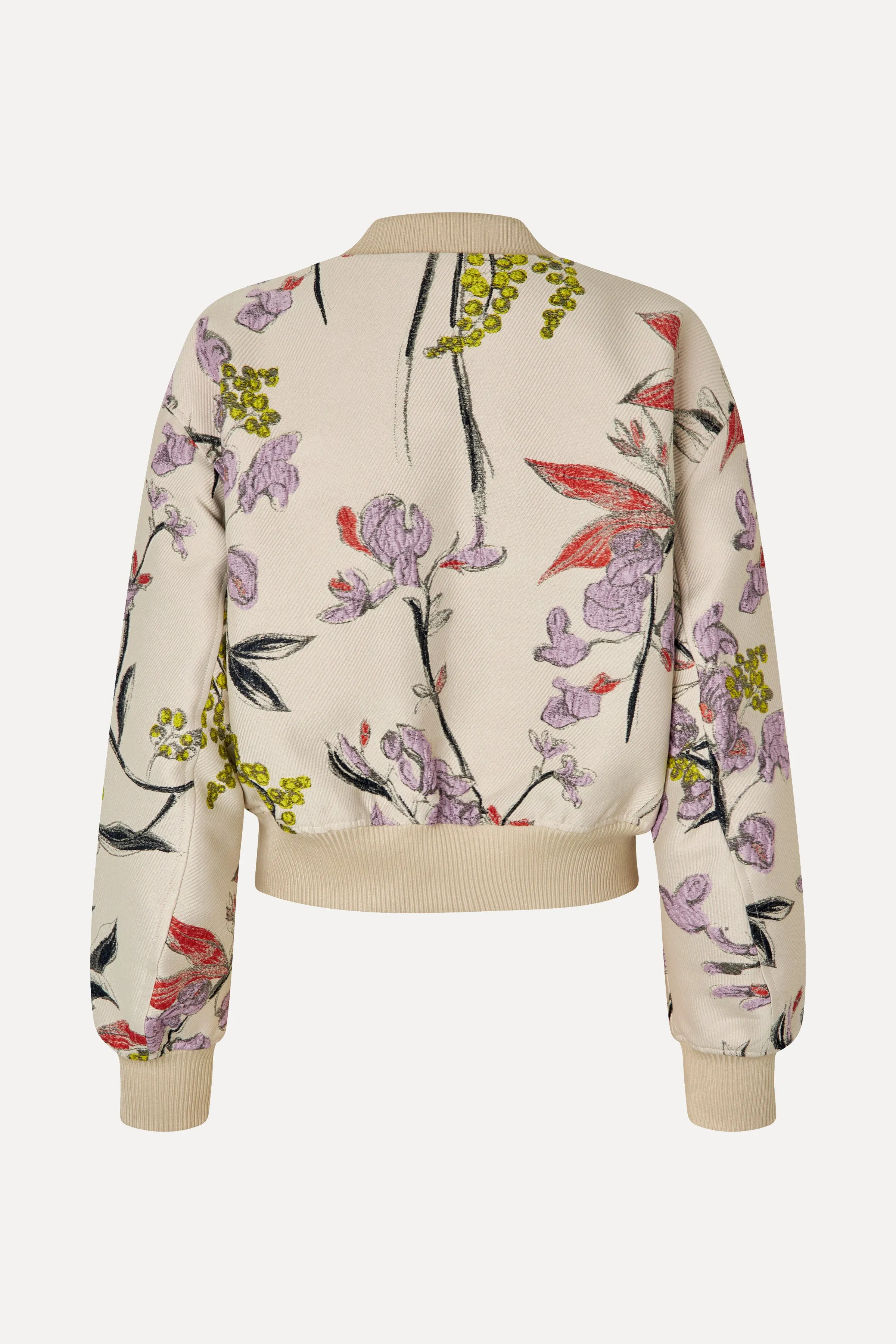 Cropped Dropped Shoulder Bomber - Spring Mimosa sold by STINE GOYA product image thumbnail 4