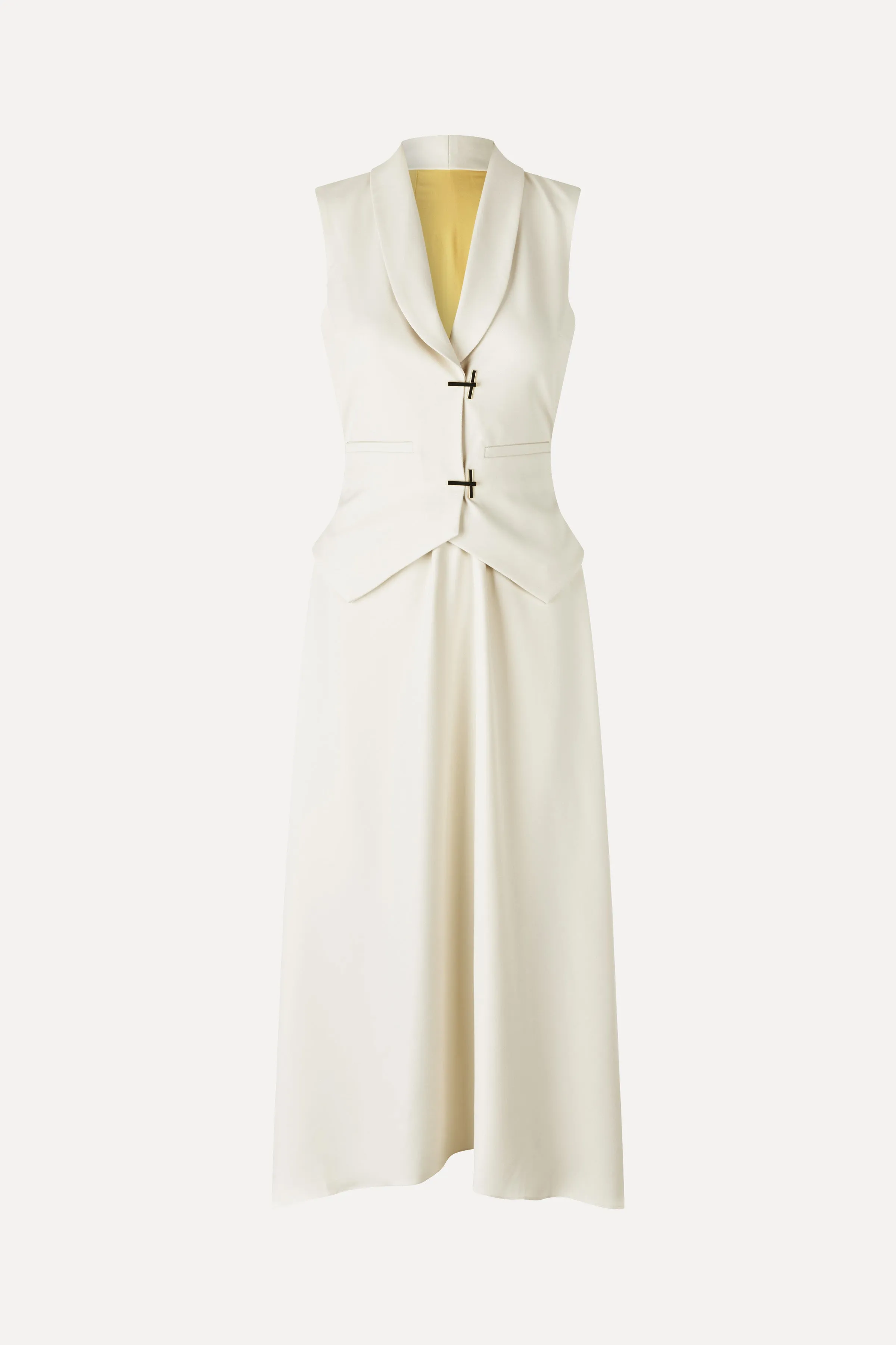 Tailored Handkerchief Dress - Ivory / Cornsilk sold by STINE GOYA product image thumbnail 3