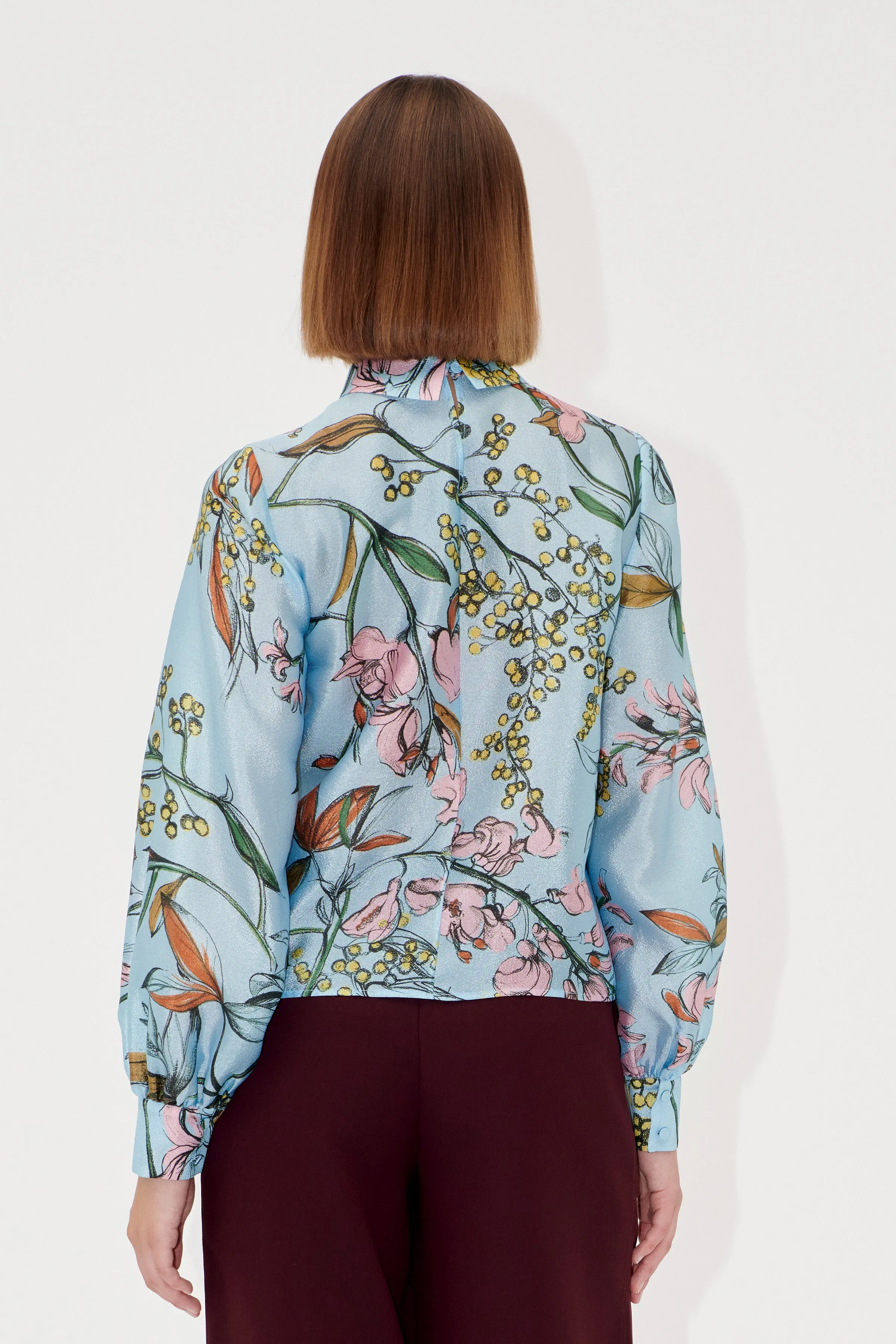 Gathered Long Sleeve Top - Spring Mimosa sold by STINE GOYA product image thumbnail 2