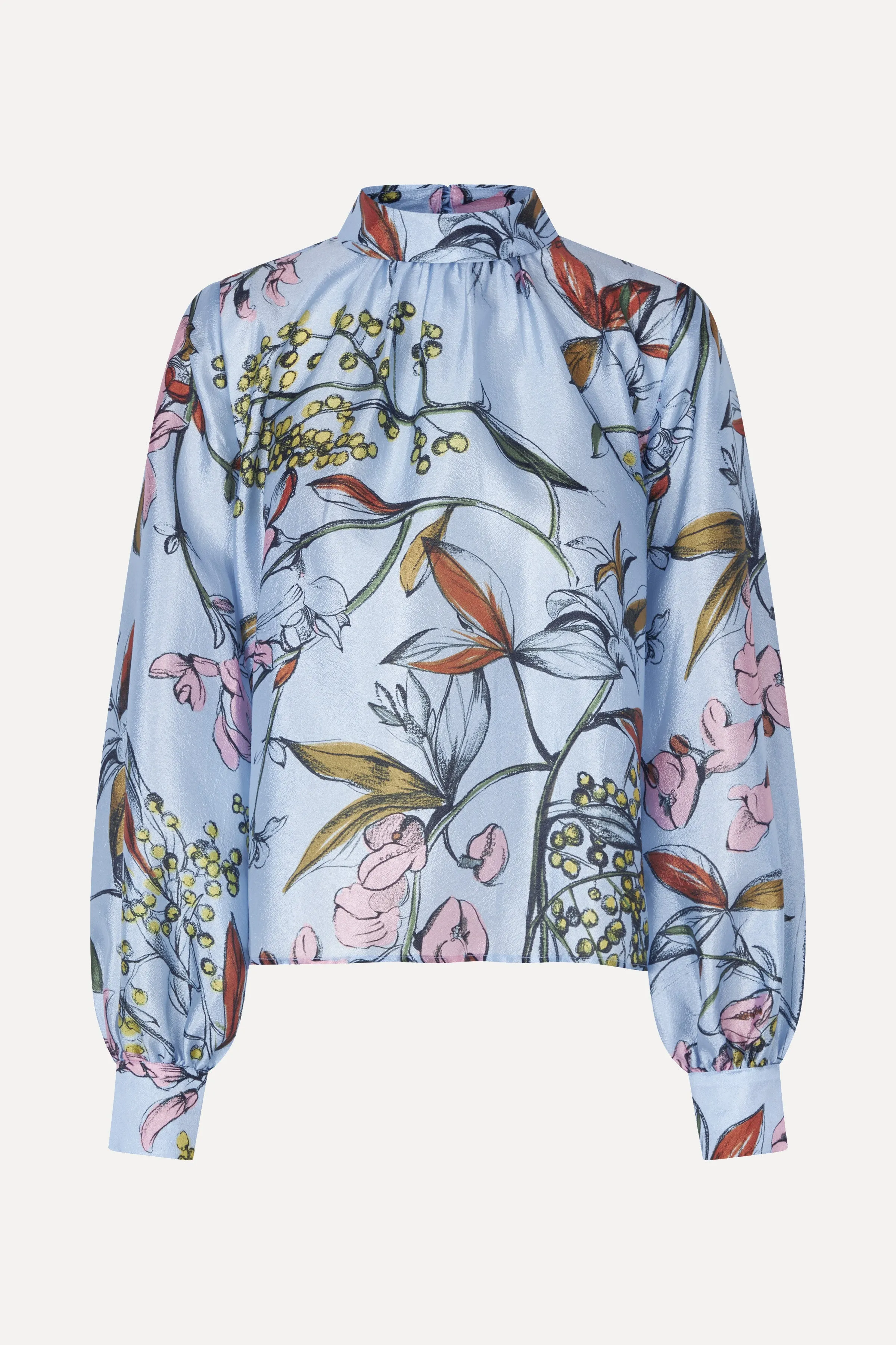 Gathered Long Sleeve Top - Spring Mimosa sold by STINE GOYA product image thumbnail 3