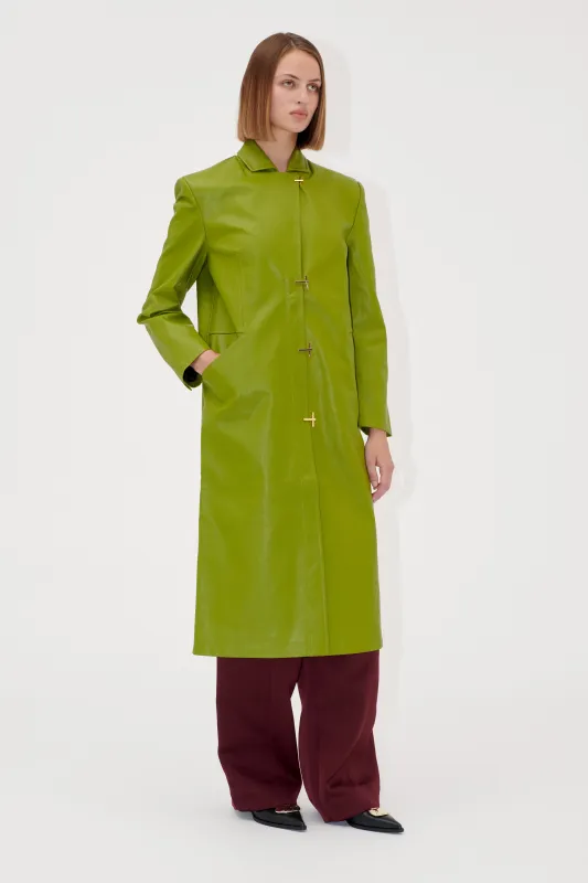 Long Single Breasted Coat - Woodbine sold by STINE GOYA