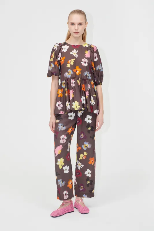 Elasticated Waistband Pants - Wild Flowers sold by STINE GOYA