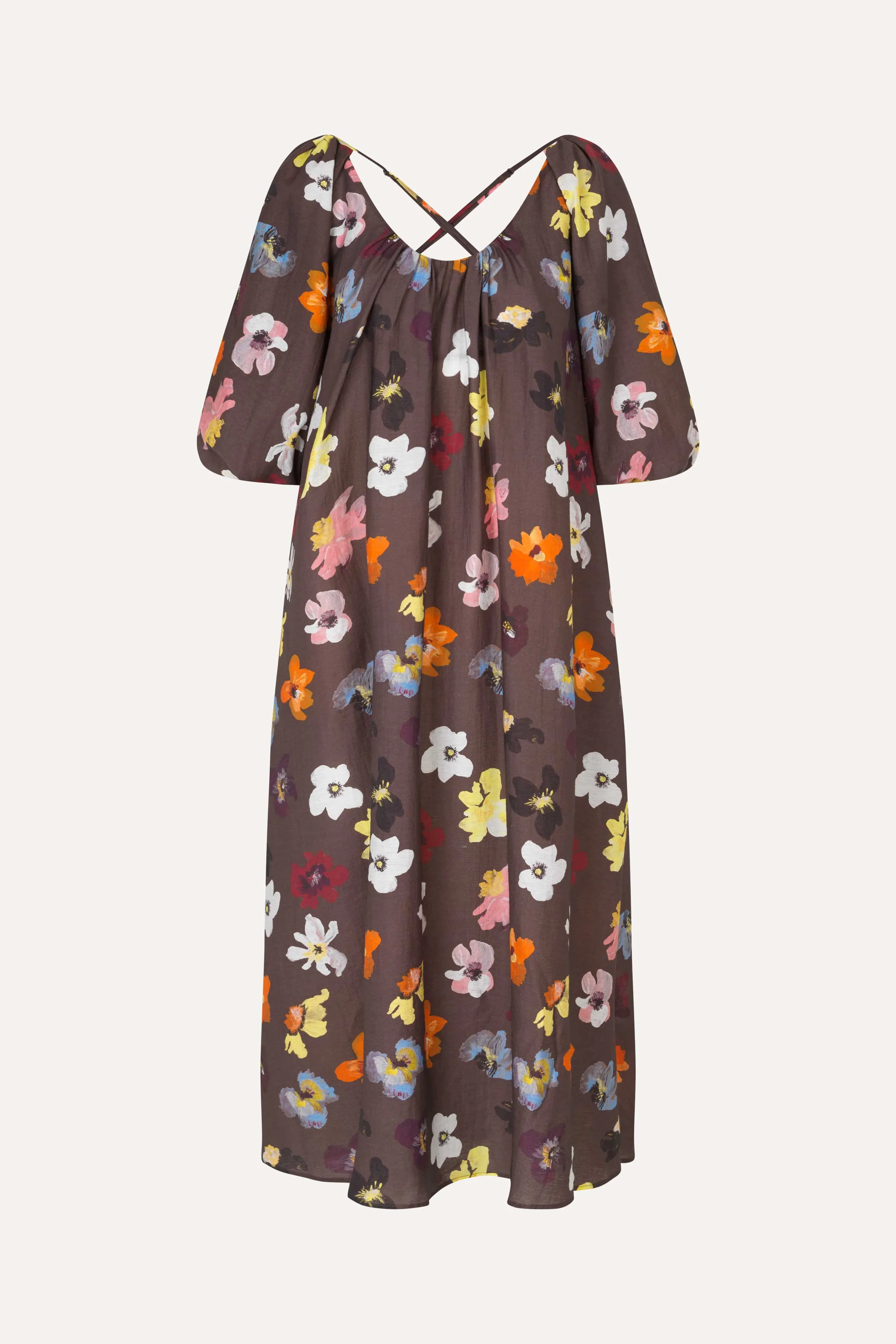 Voluminous Puff Sleeve Dress - Wild Flowers sold by STINE GOYA product image thumbnail 3