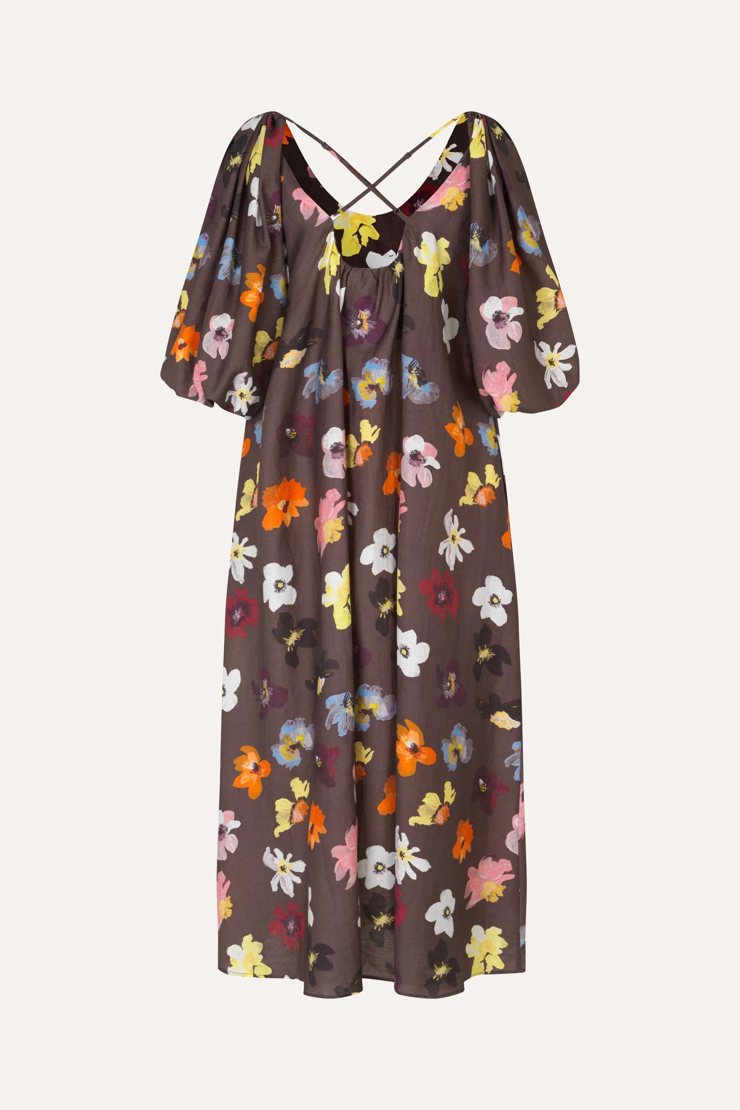 Voluminous Puff Sleeve Dress - Wild Flowers sold by STINE GOYA product image thumbnail 4