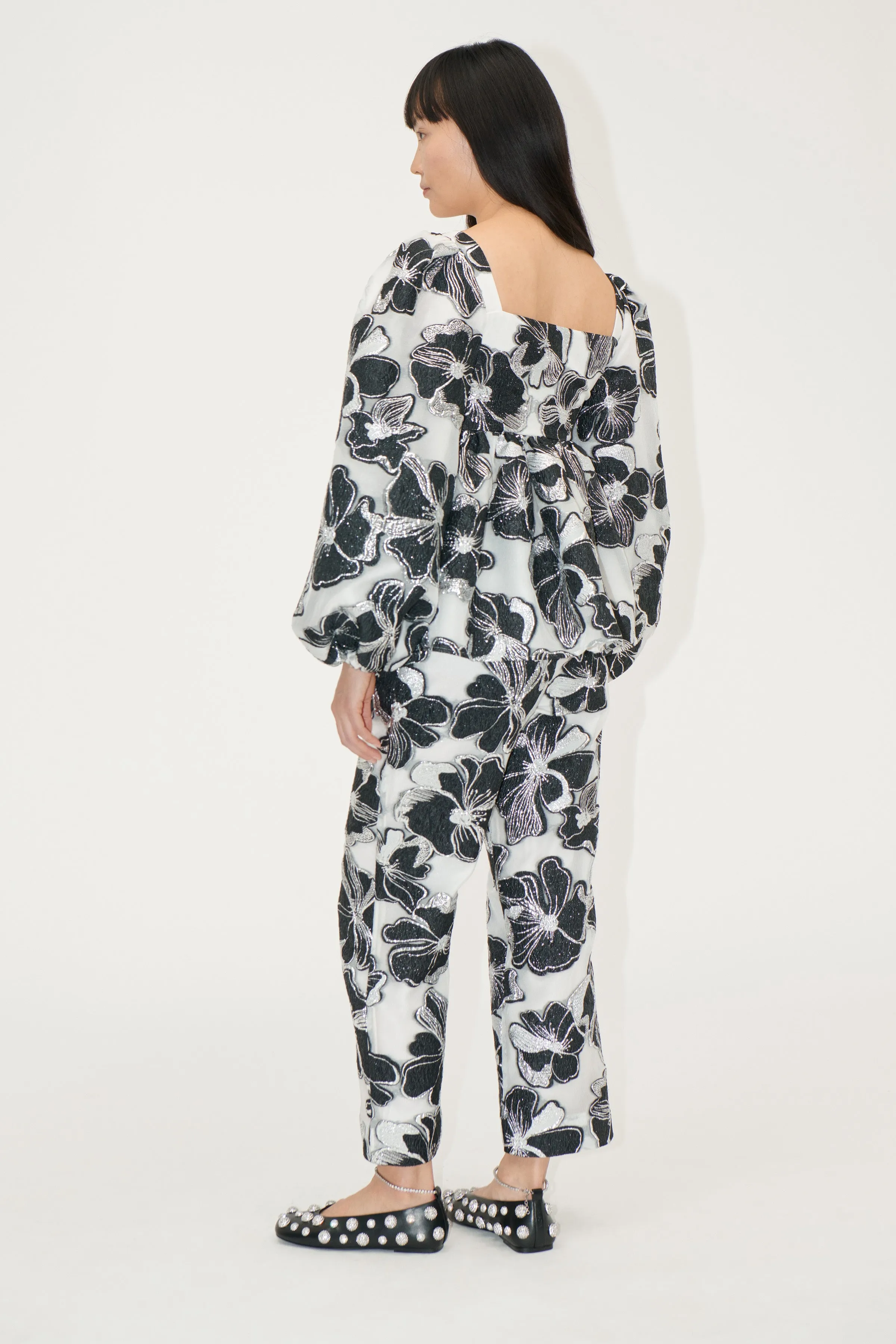 Elasticated Waistband Pants - Anemone Jacquard sold by STINE GOYA product image thumbnail 2