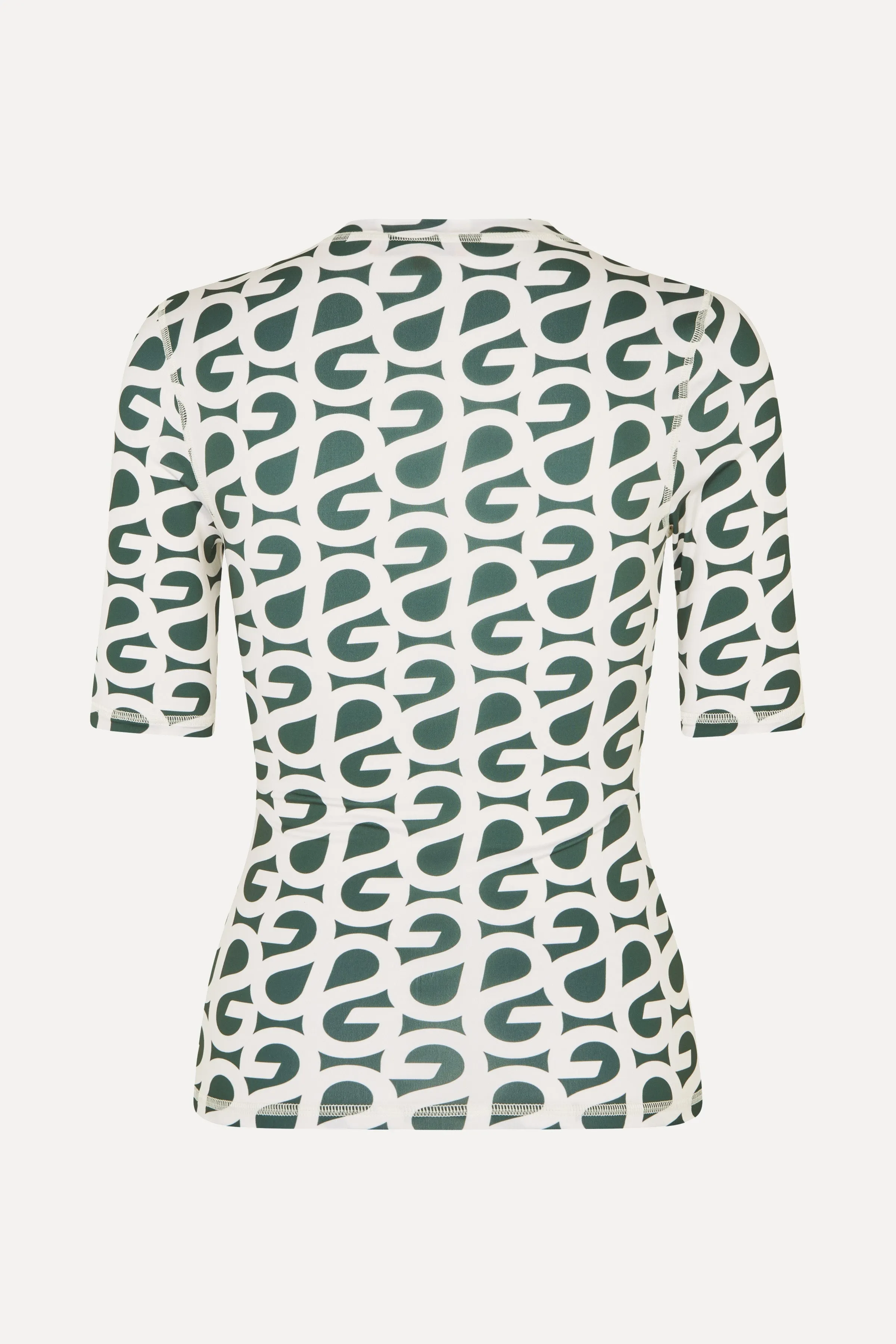 Elastic Short Sleeve T-Shirt - Forest Green Logo sold by STINE GOYA product image thumbnail 4