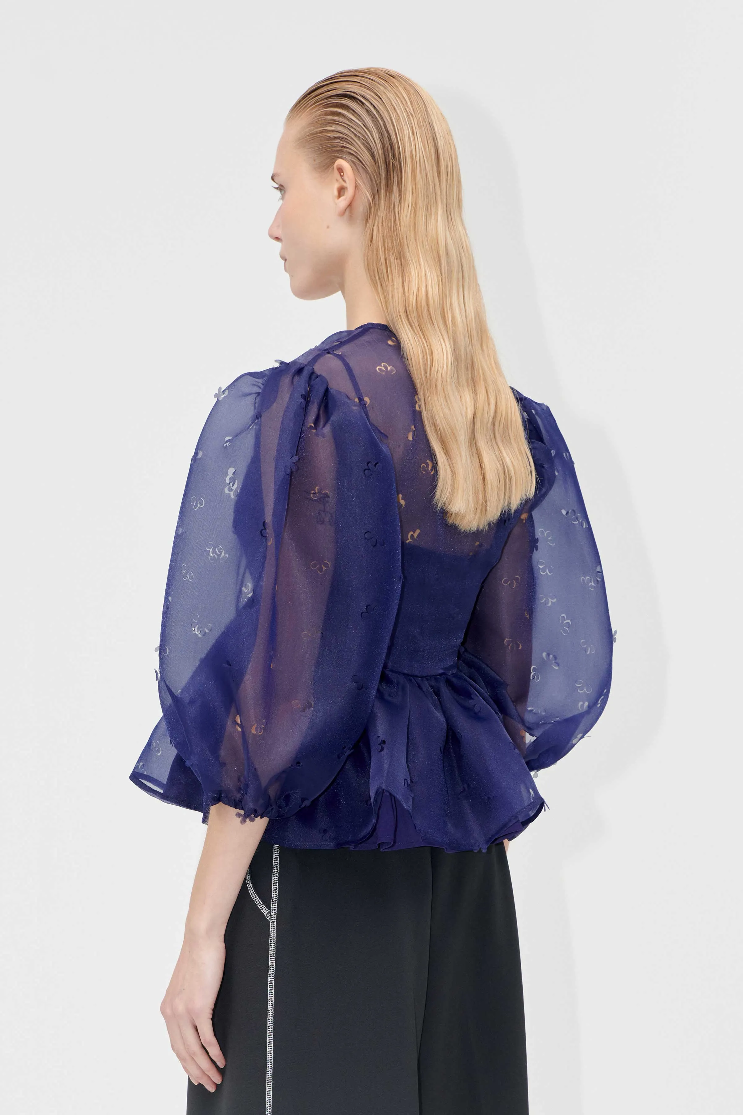 Long Sleeve Bow Top - Ditzy Floral sold by STINE GOYA product image thumbnail 2