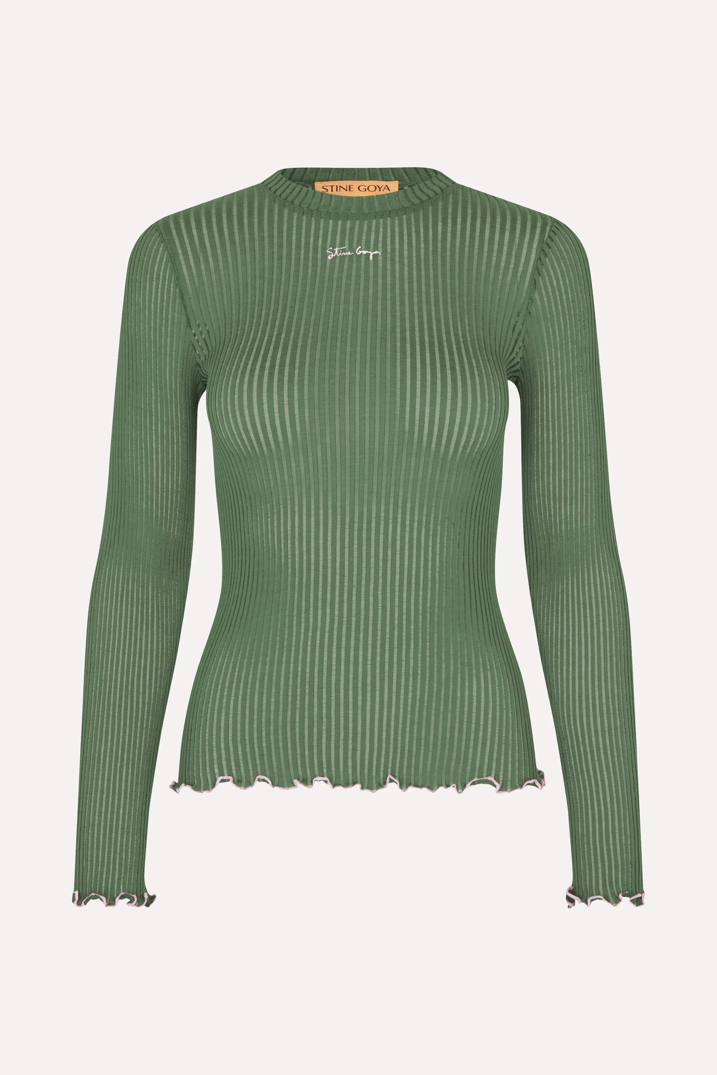 Long Sleeve Crewneck - Dark Green sold by STINE GOYA