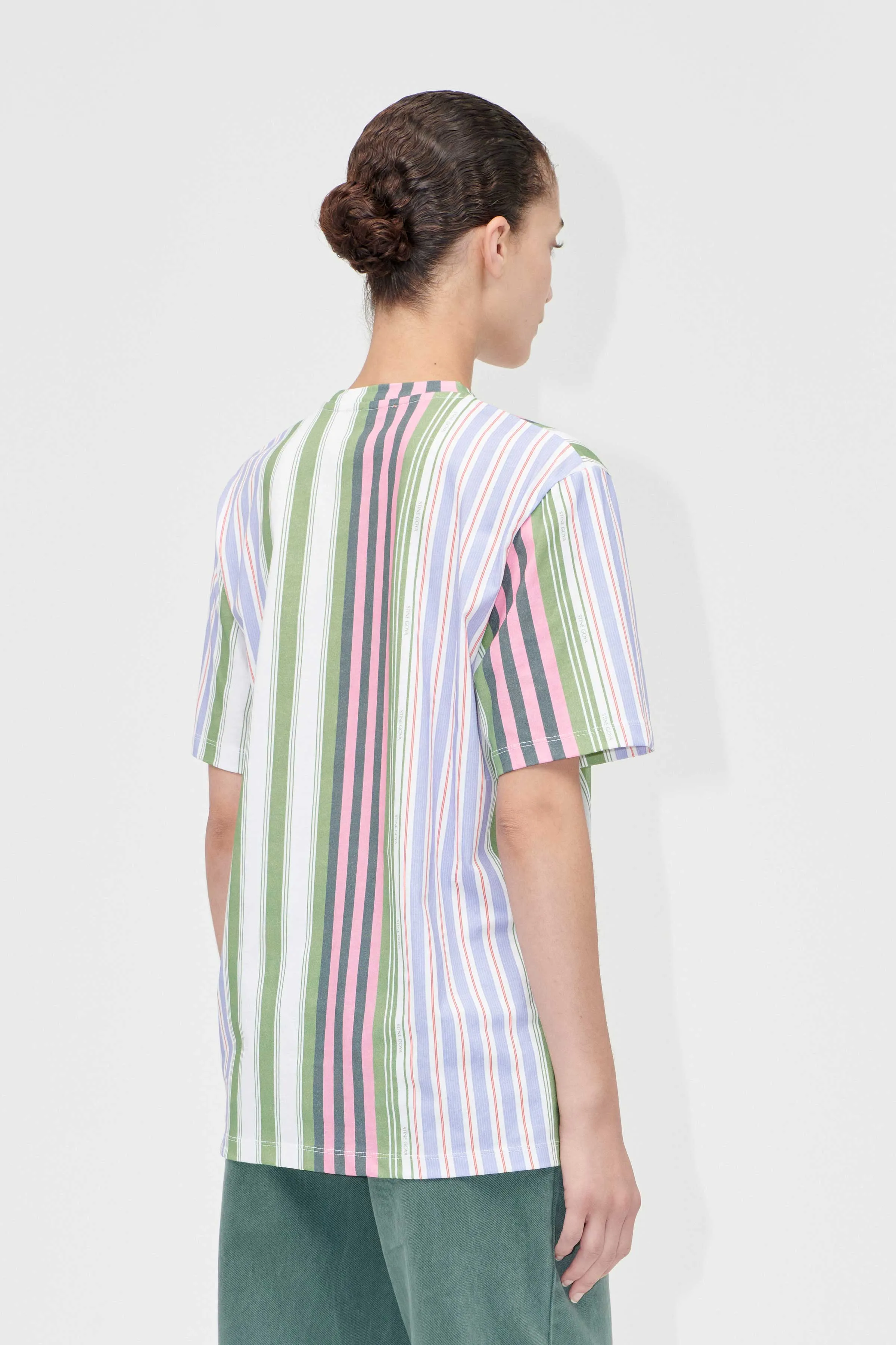 Short Sleeve T-Shirt - Forest Stripe sold by STINE GOYA product image thumbnail 2