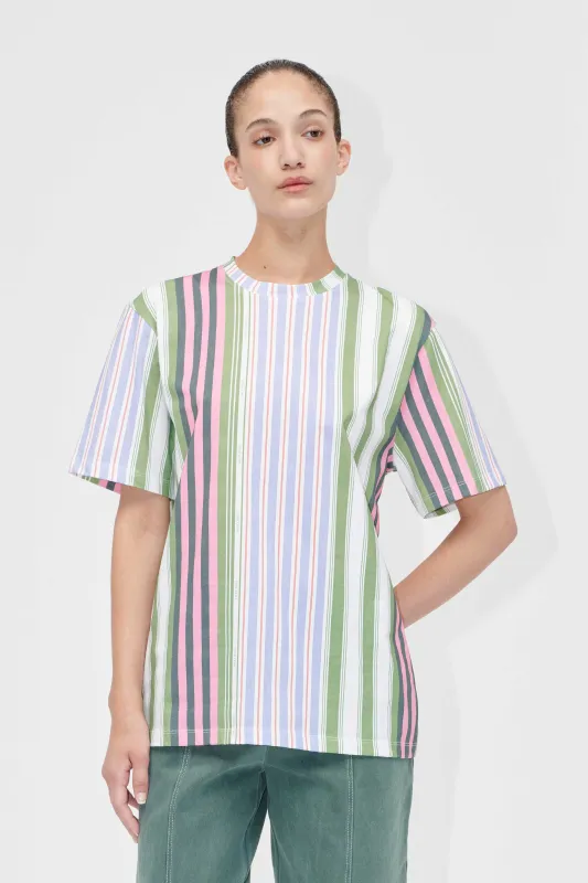 Short Sleeve T-Shirt - Forest Stripe sold by STINE GOYA