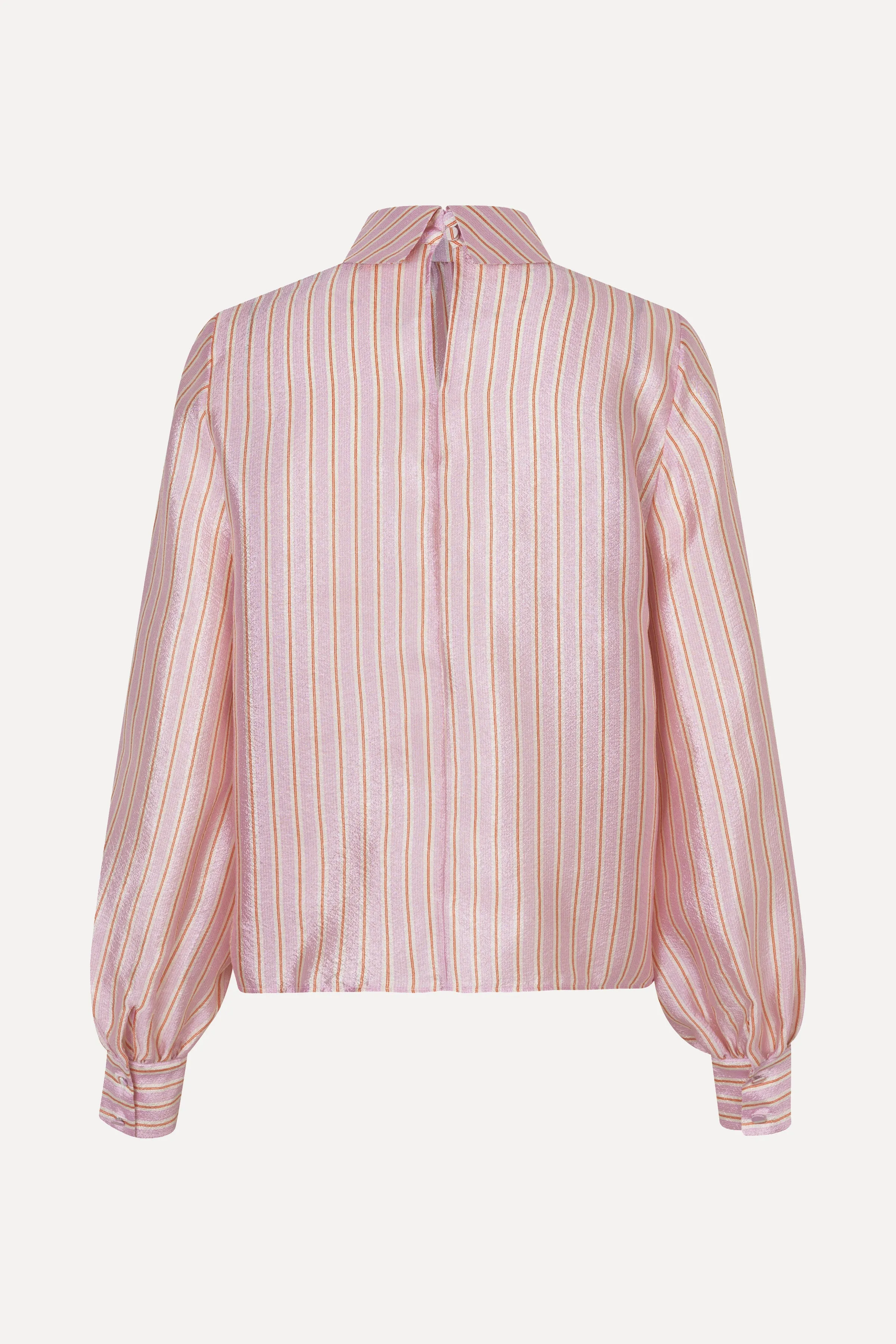 Gathered Long Sleeve Top - Rose Pinstripe sold by STINE GOYA product image thumbnail 4