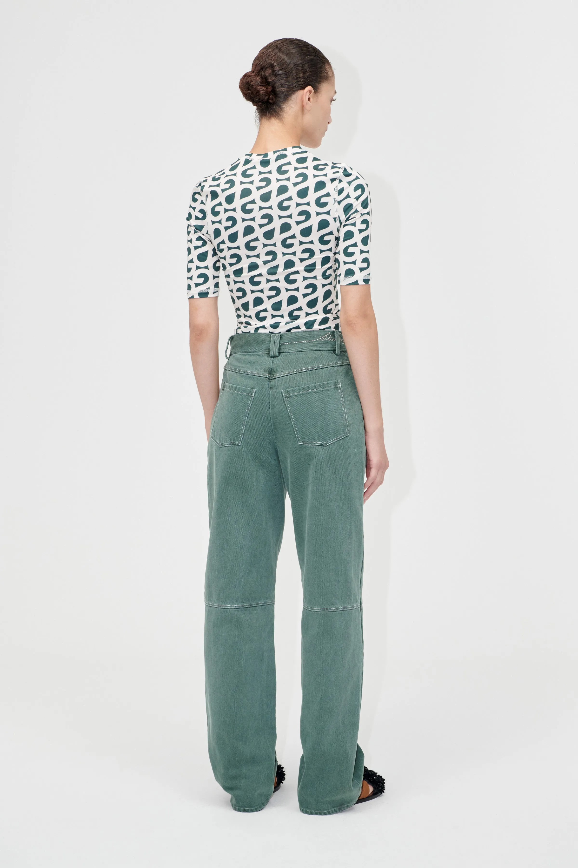Structured Long Pants - Dark Green sold by STINE GOYA product image thumbnail 2