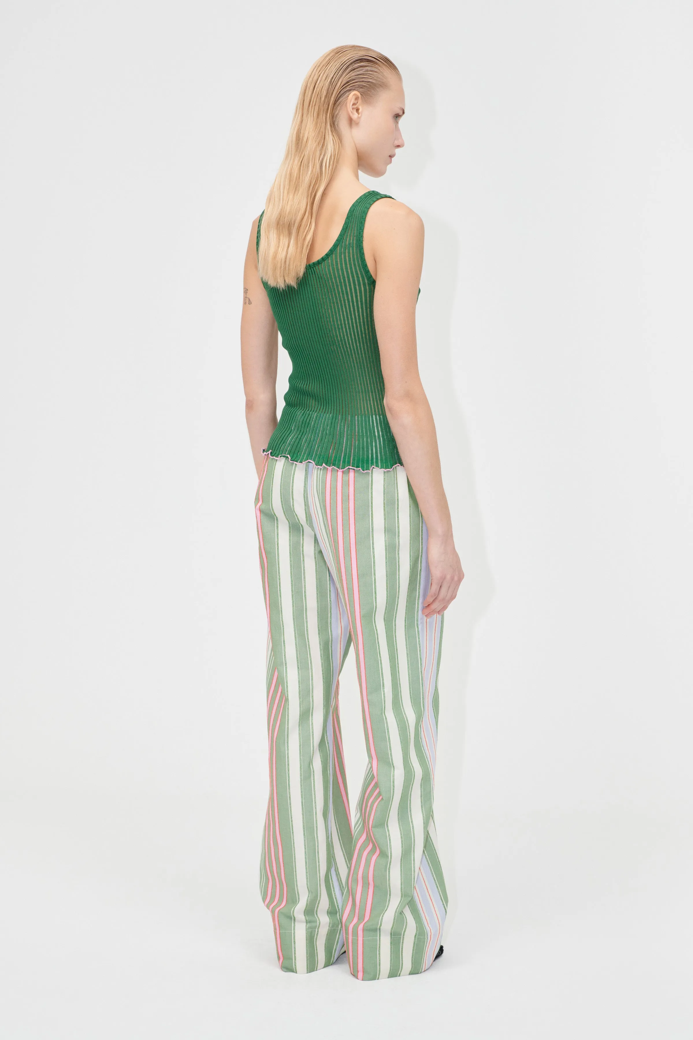 Elasticated Long Pants - Forest Stripe sold by STINE GOYA product image thumbnail 2