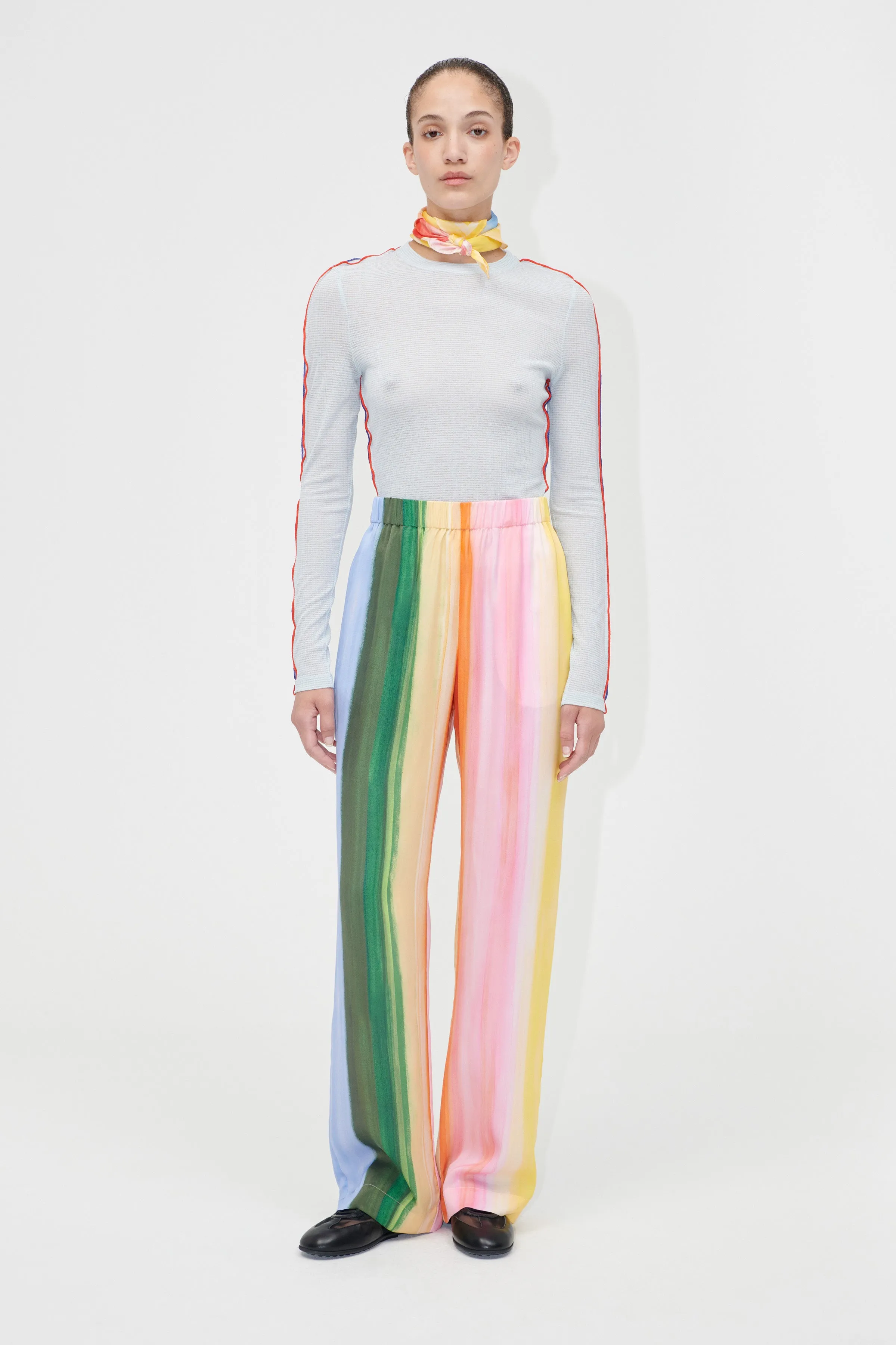 Elasticated Long Pants - Pastel Hue sold by STINE GOYA