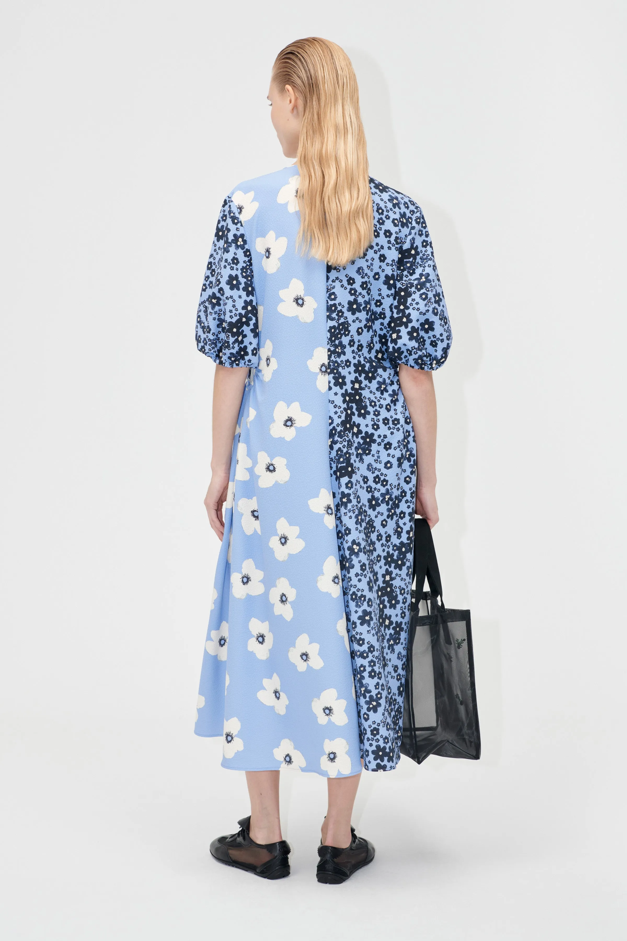 Gathered Pocket Dress - Night Ditzy Floral / Day Ditzy Floral sold by STINE GOYA product image thumbnail 2