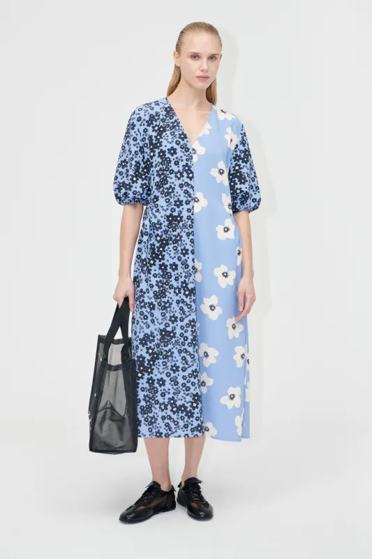 Gathered Pocket Dress - Night Ditzy Floral / Day Ditzy Floral sold by STINE GOYA
