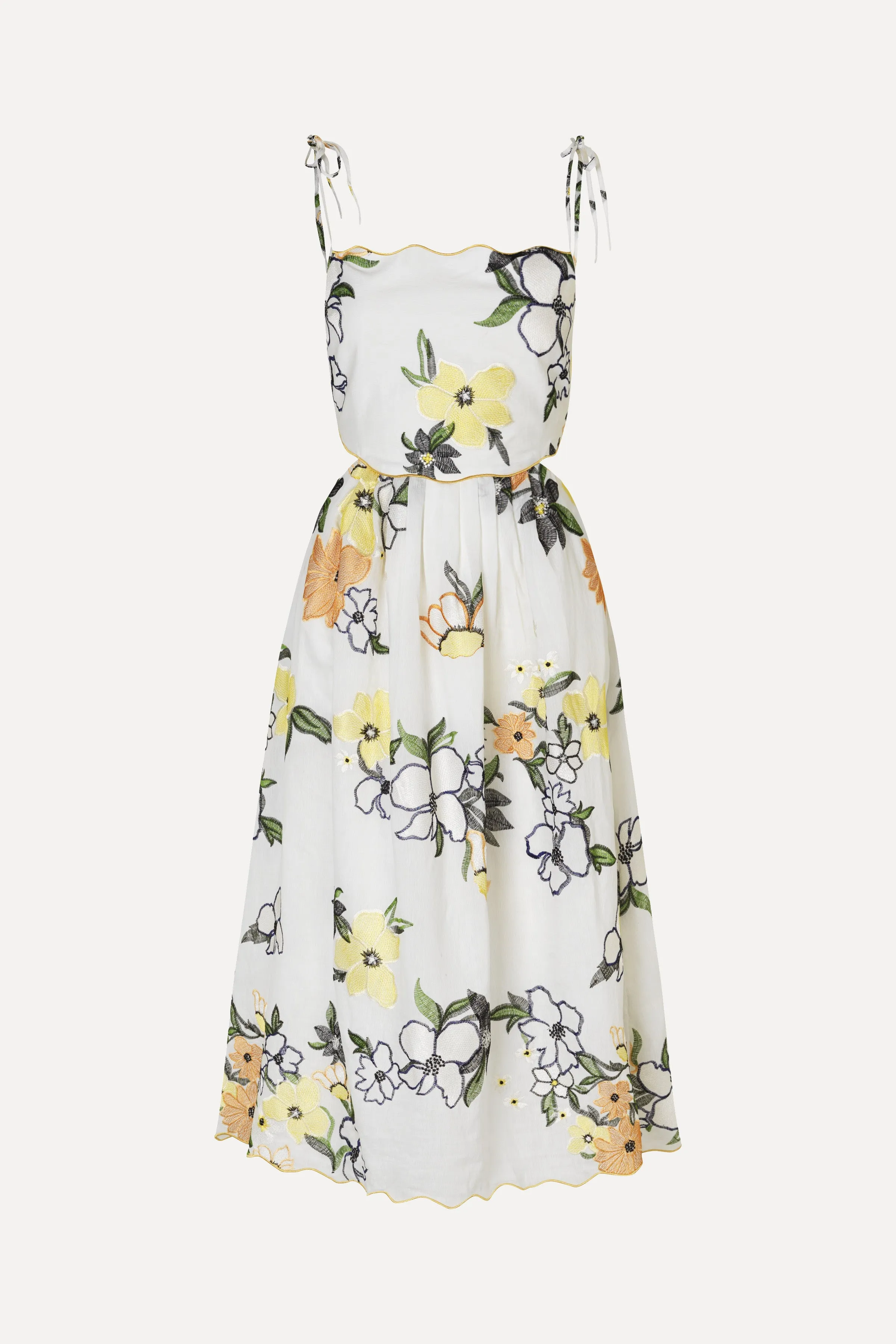 Scalloped Cut Out Dress - Wild Flowers Embroidery sold by STINE GOYA product image thumbnail 3