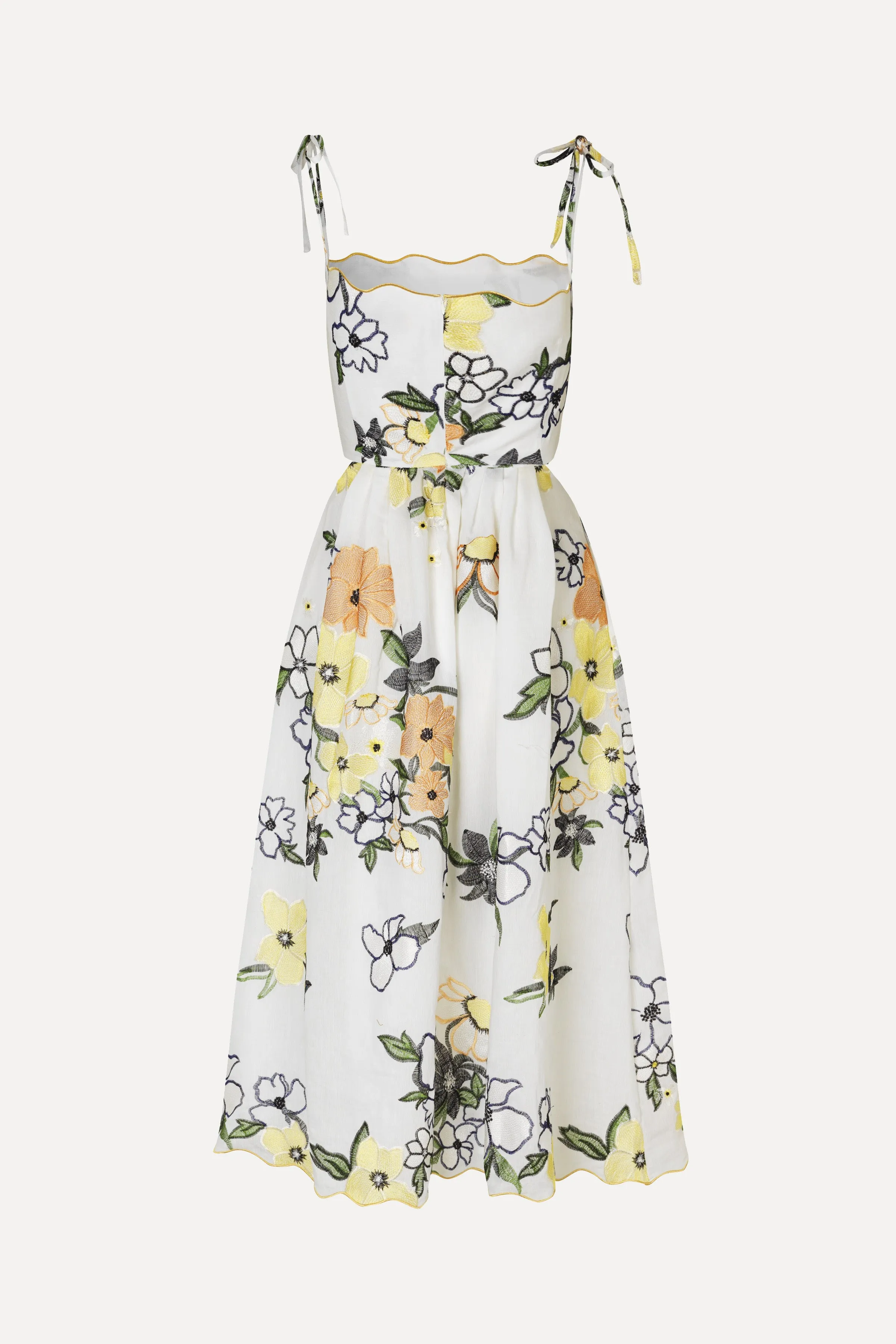 Scalloped Cut Out Dress - Wild Flowers Embroidery sold by STINE GOYA product image thumbnail 4