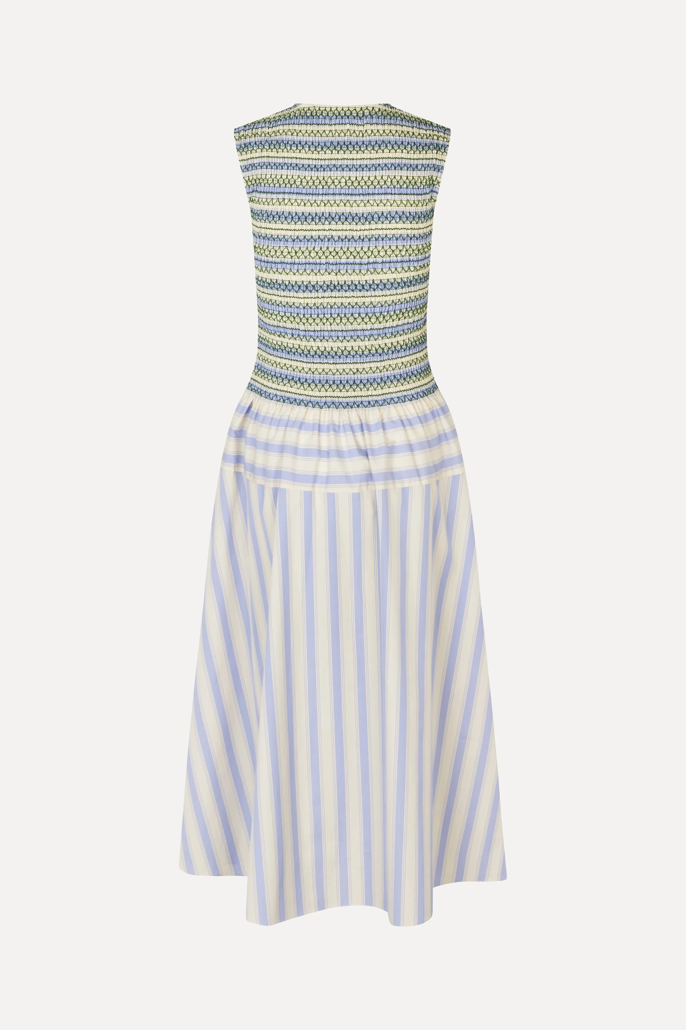 Smocked Gathered Tank Dress - Pastel Stripes sold by STINE GOYA product image thumbnail 4