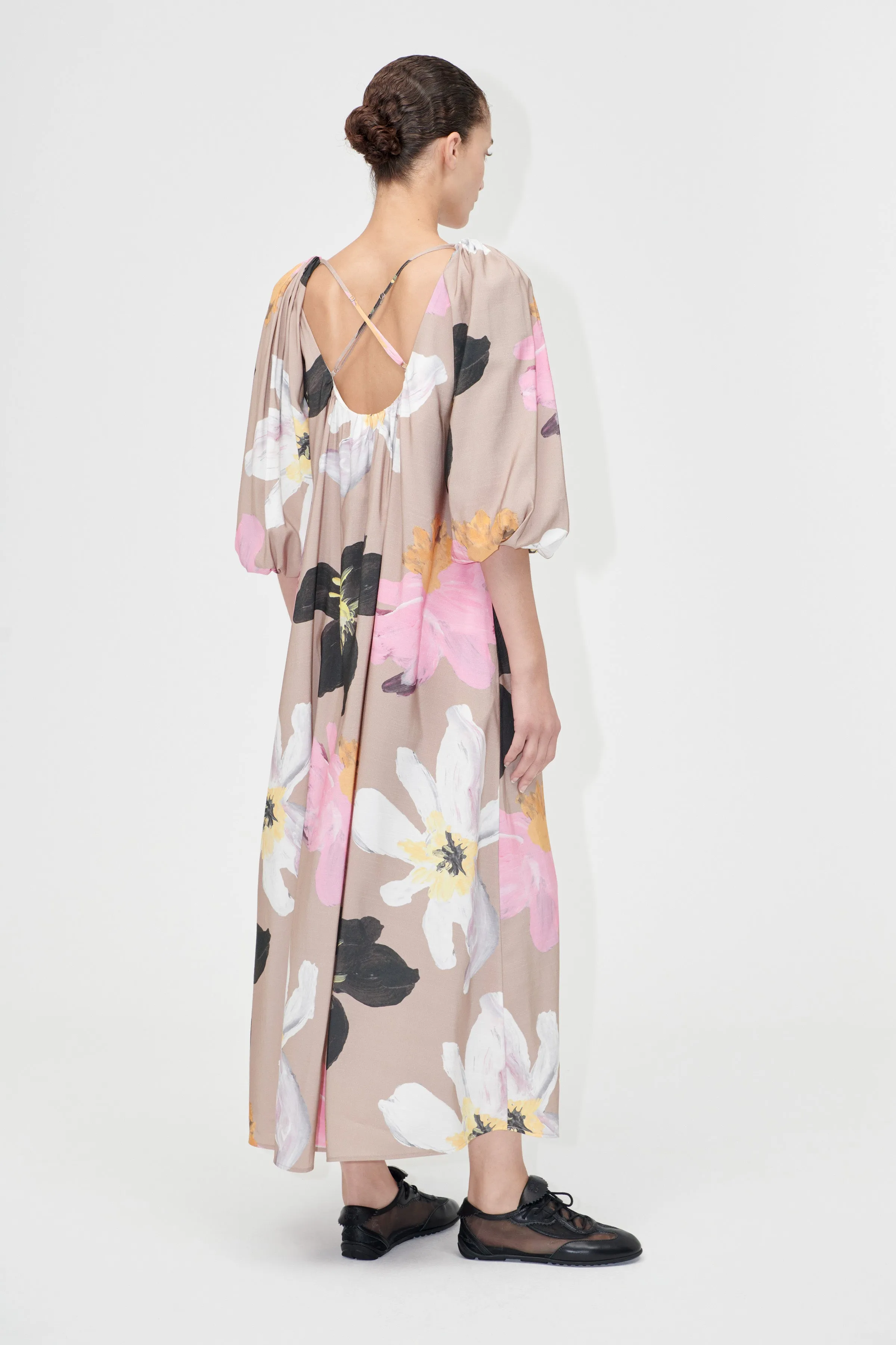 Voluminous Puff Sleeve Dress - Wild Flowers sold by STINE GOYA product image thumbnail 2