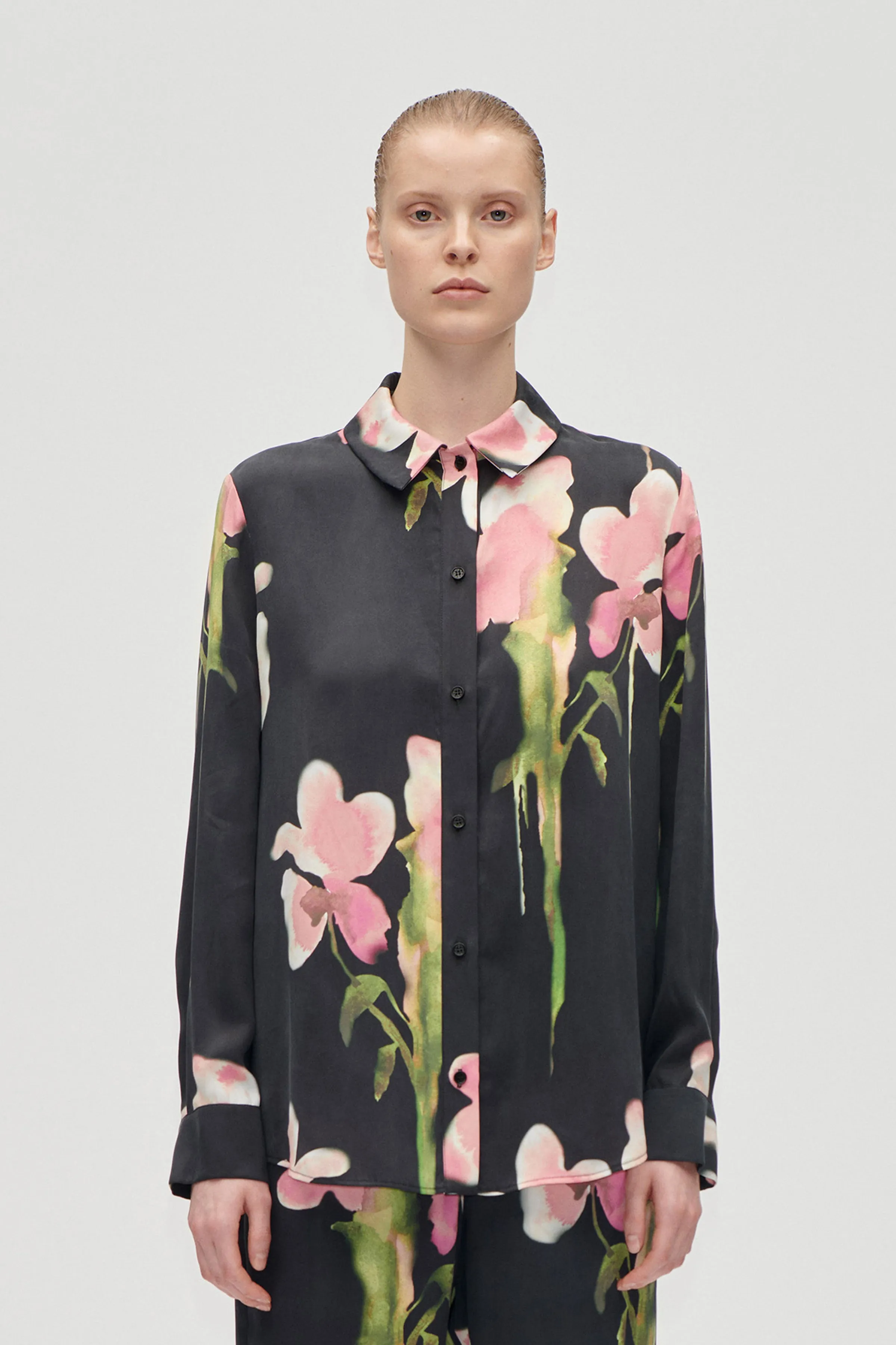 Long Sleeve Shirt - Melting Flowers sold by STINE GOYA