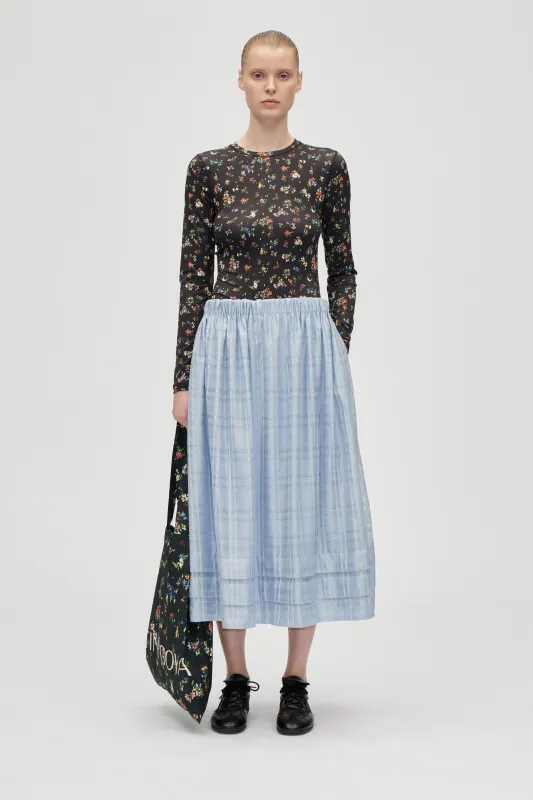 Romantic Midi Skirt - Brunnera Blue sold by STINE GOYA